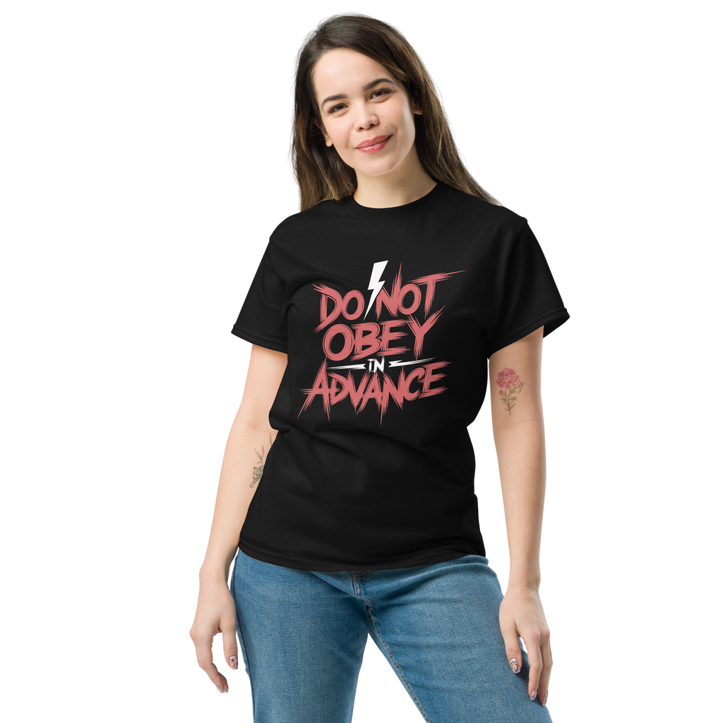 T-shirt humoristique - Do not obey in advance | Komic