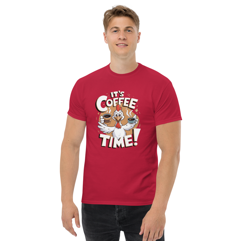 T-Shirt unisexe humoristique - It's coffee time | Komic