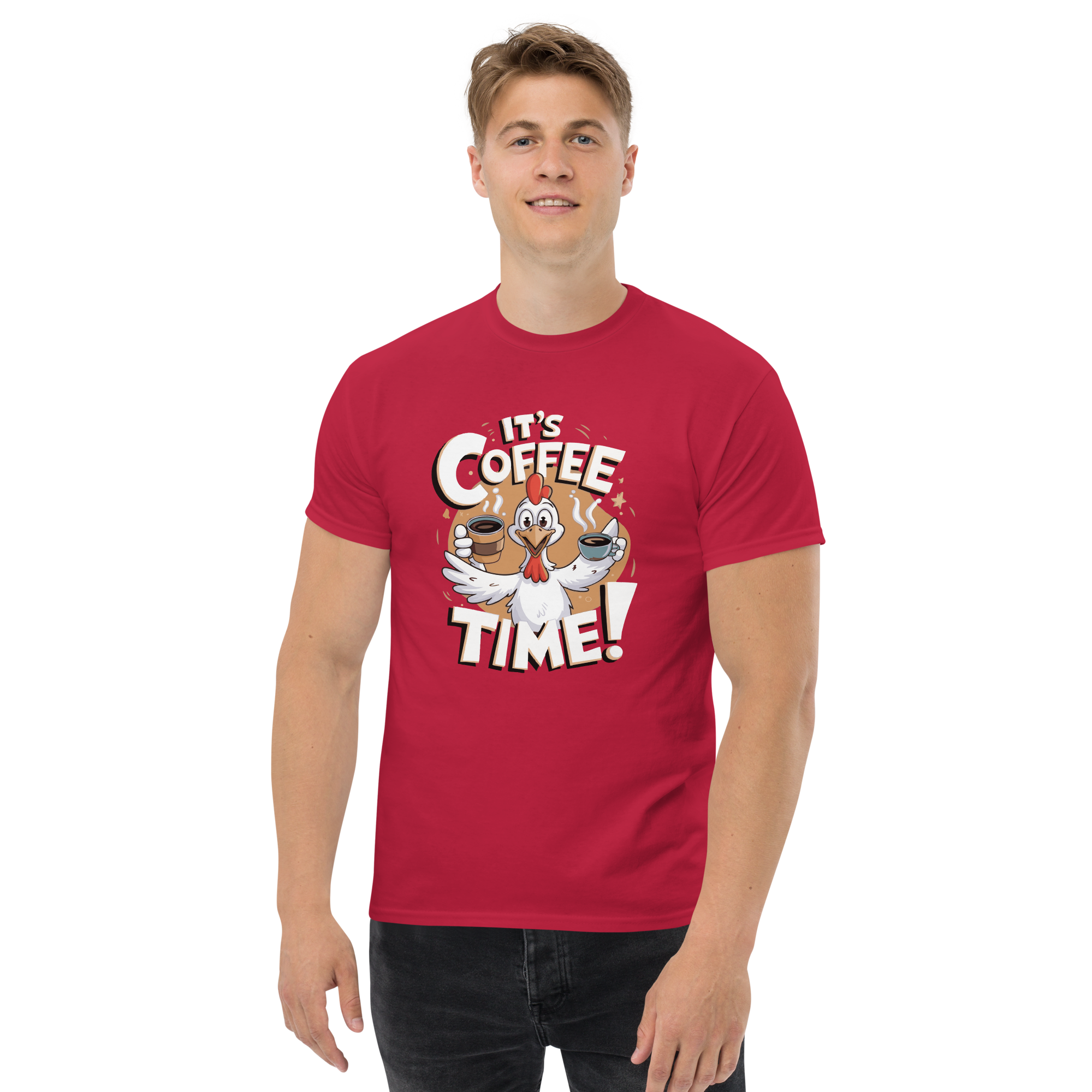 T-Shirt unisexe humoristique - It's coffee time | Komic