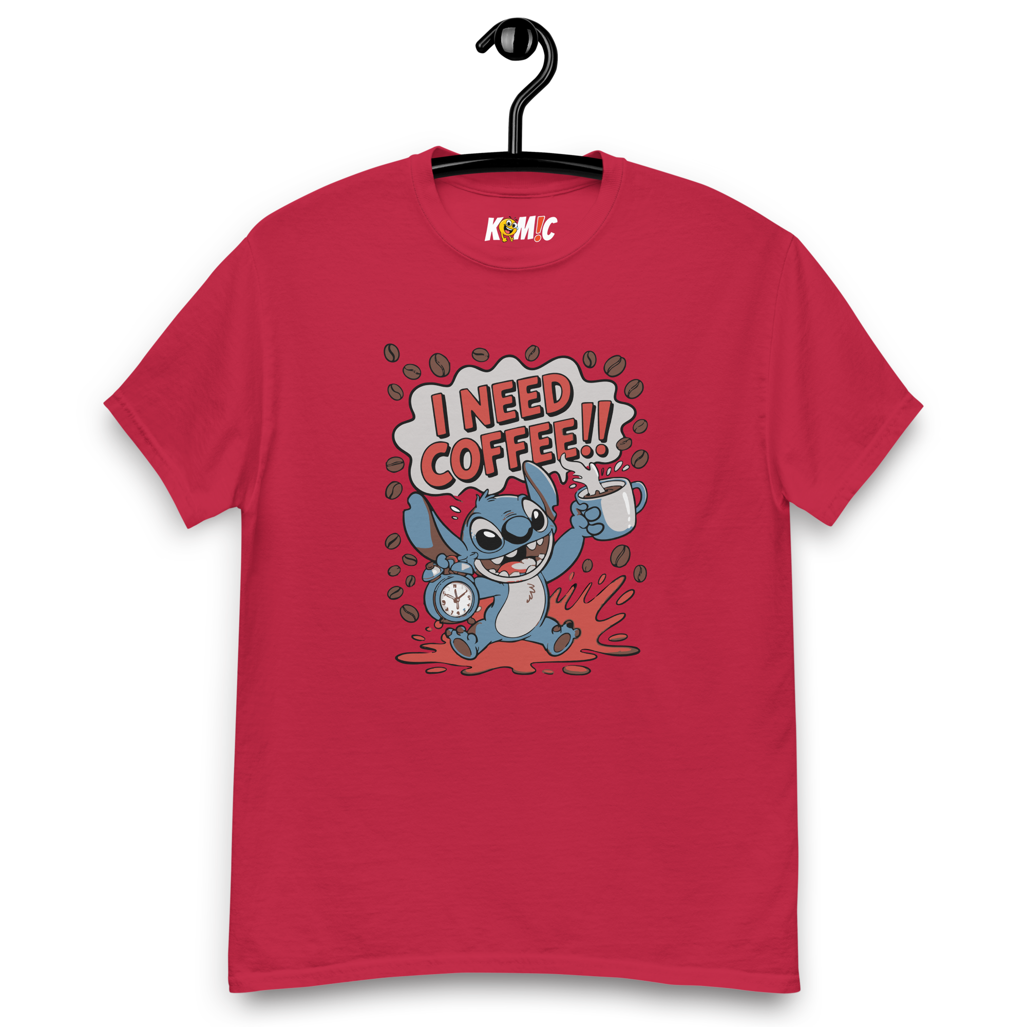 T-Shirt unisexe humoristique - I need coffee | Komic