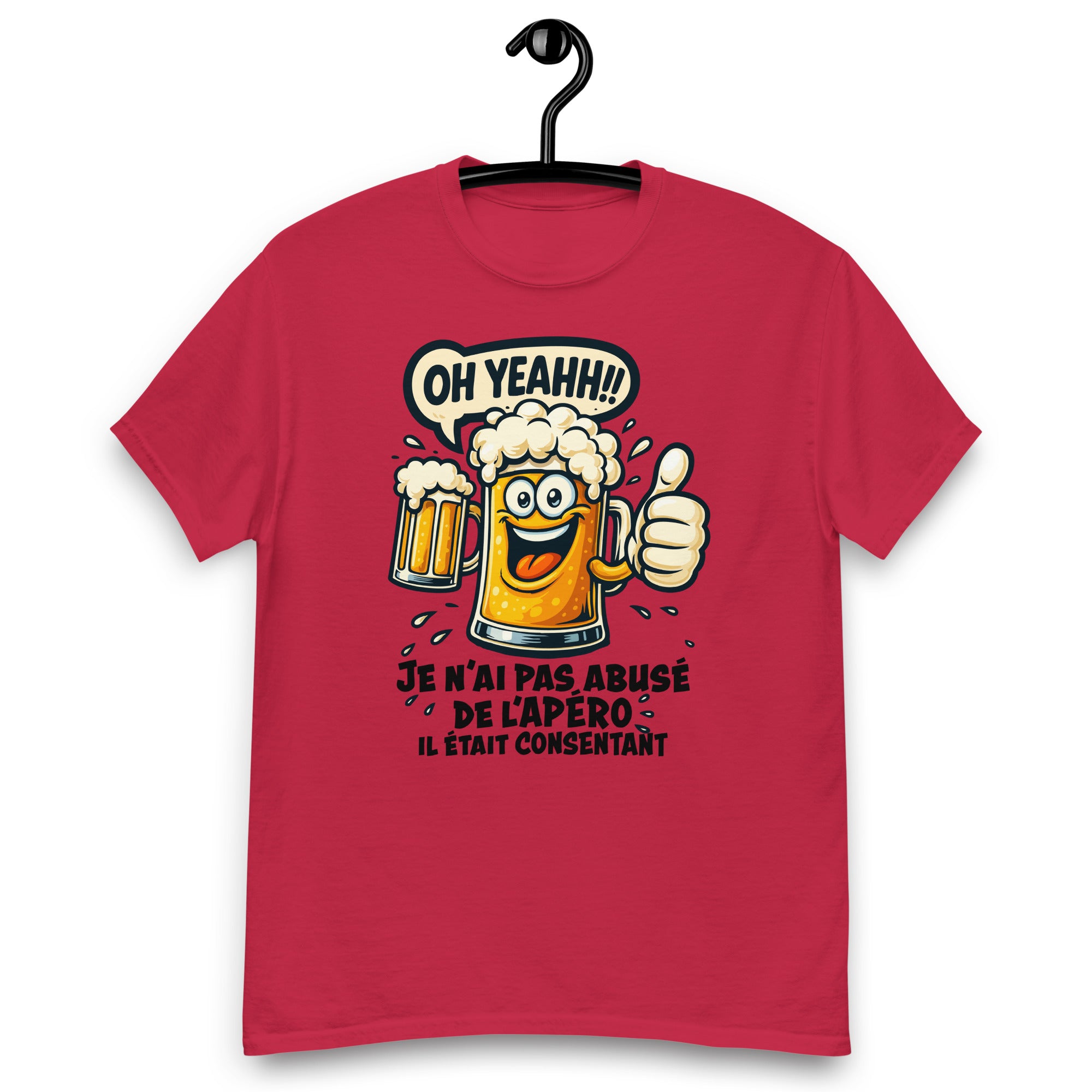 T-Shirt humoristique - Je n'ai pas abusé de l'apéro, il était consentant | Komic.ca