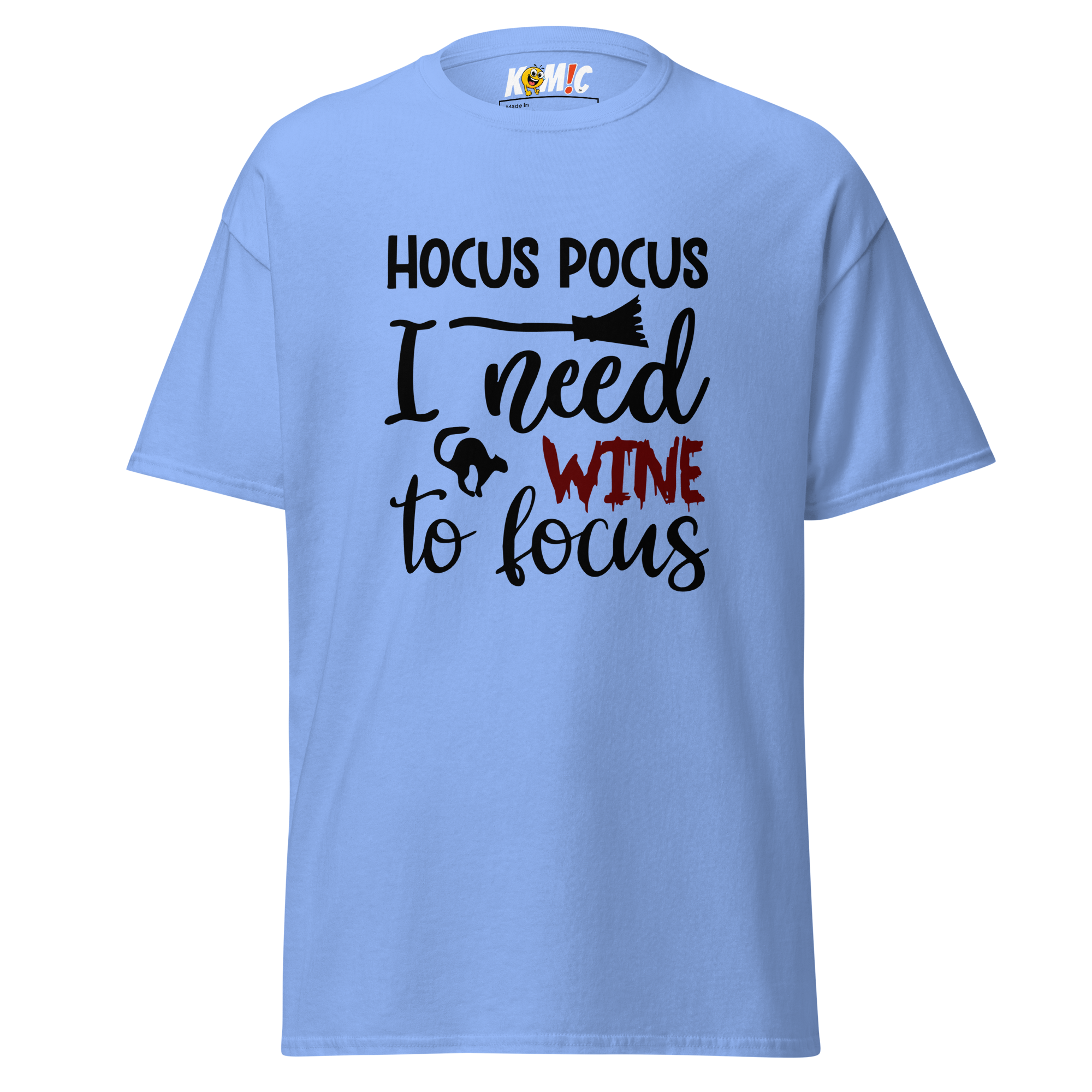 T-Shirt humoristique - Hocus pocus i need wine to focus | Komic.ca