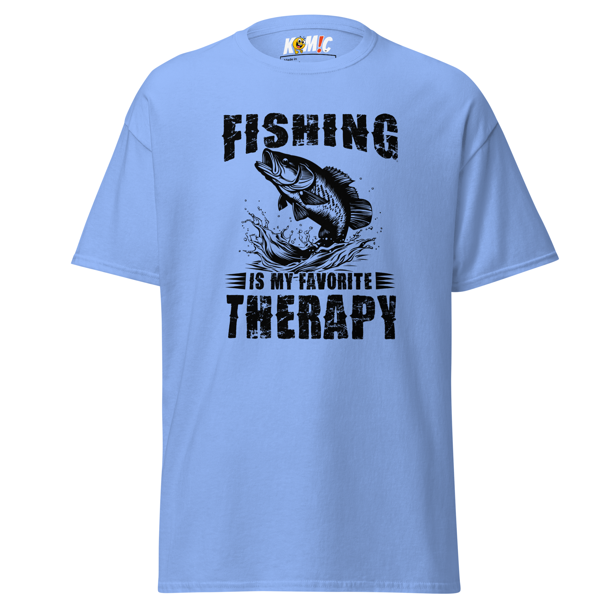 T-Shirt humoristique - Fishing is my favorite therapy | Komic.ca