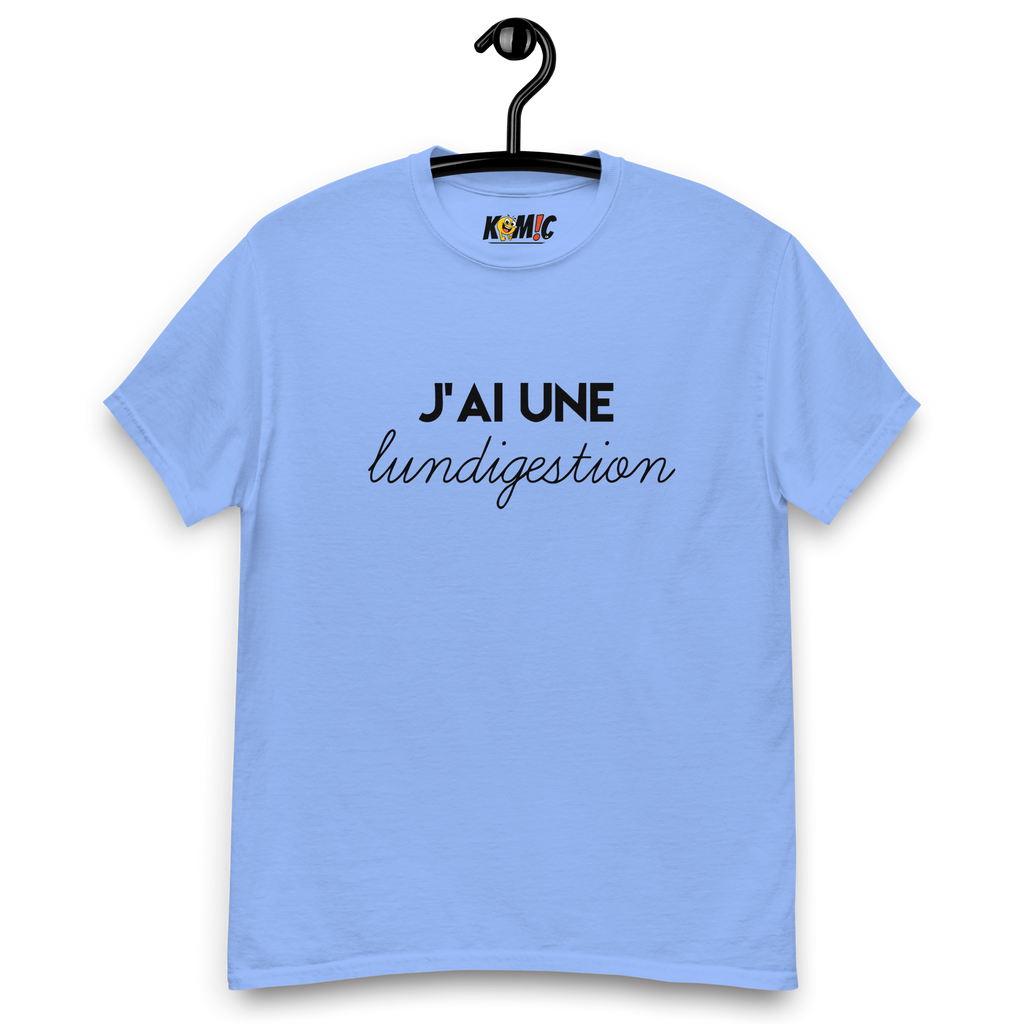 T-Shirt humoristique - J'ai une lundigestion | Komic.ca