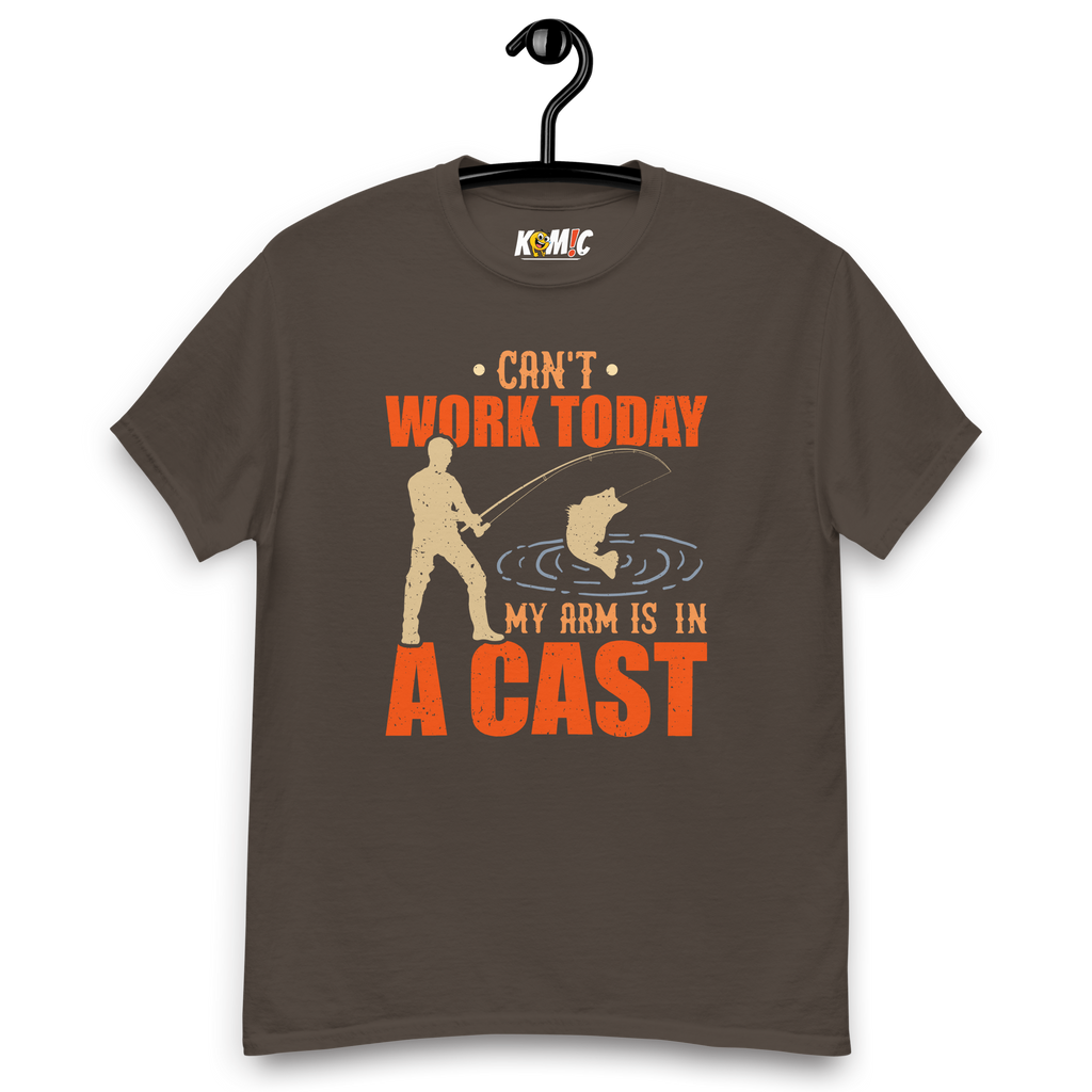 T-Shirt humoristique - Can't work today, my arm is in a cast | Komic.ca