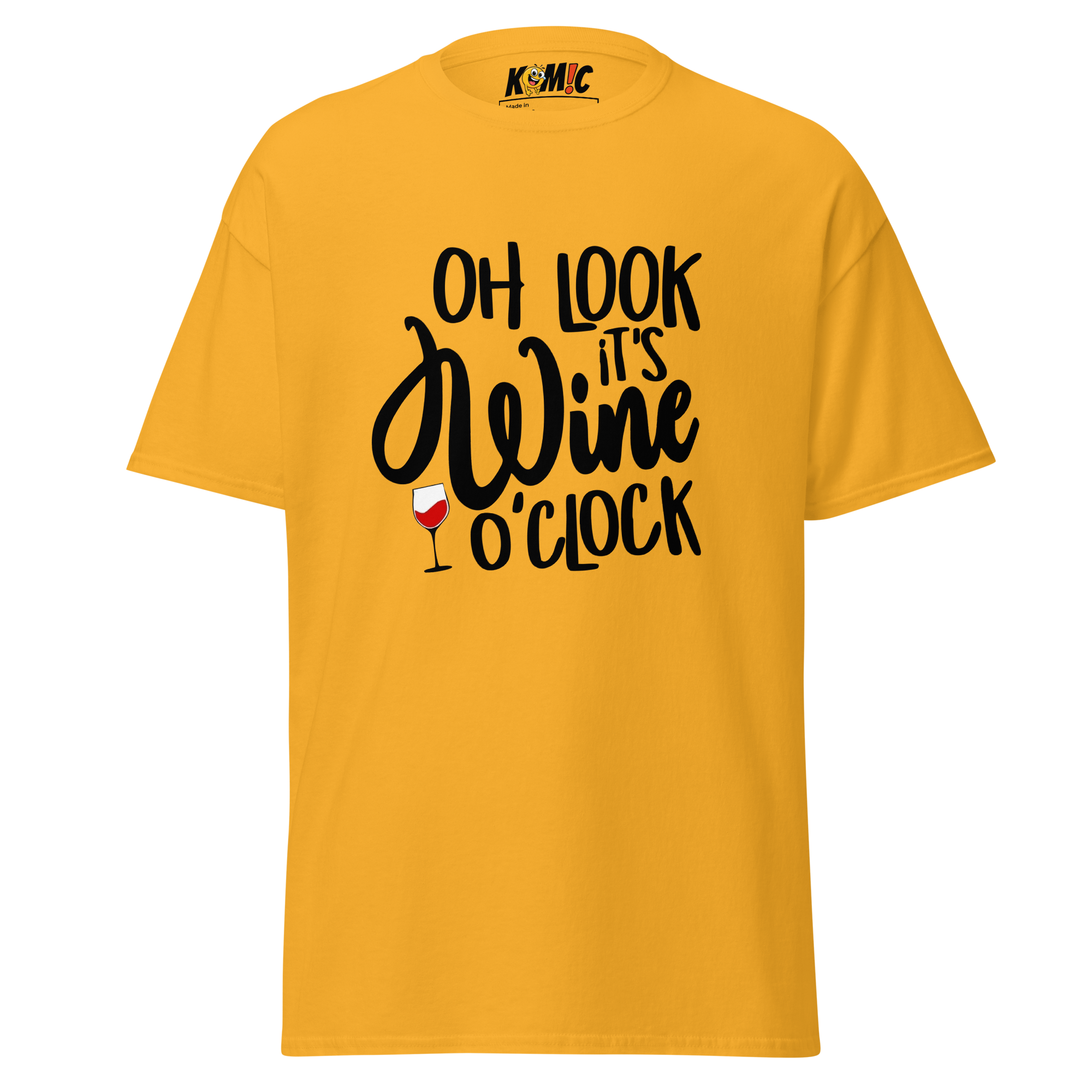 T-Shirt humoristique - Oh look, it's WINE o'clock | Komic