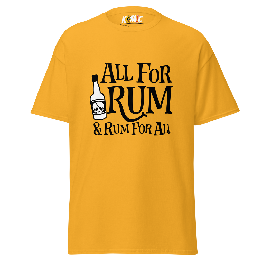 T-Shirt humoristique - All for rum & rum for all | Komic.ca