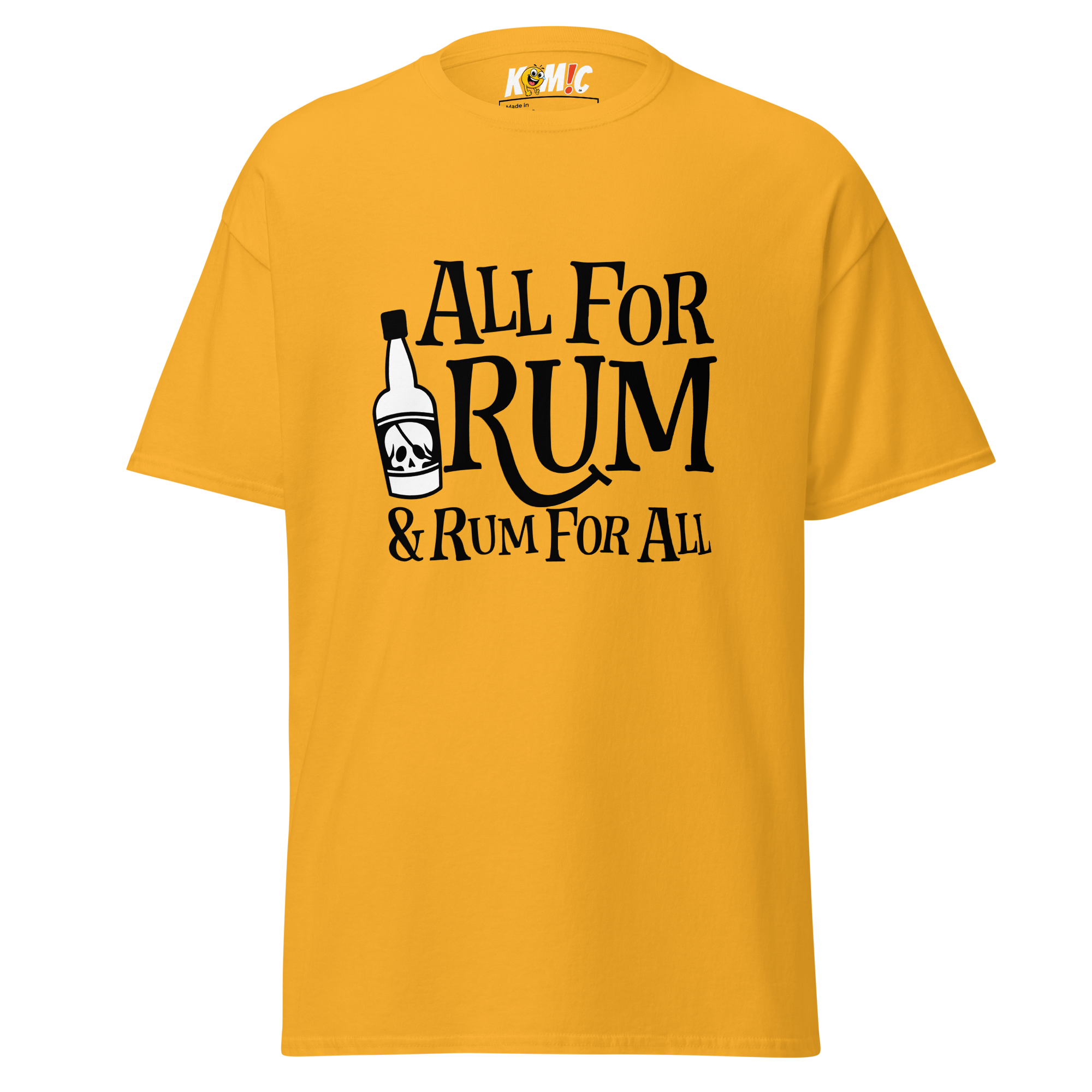 T-Shirt humoristique - All for rum & rum for all | Komic.ca