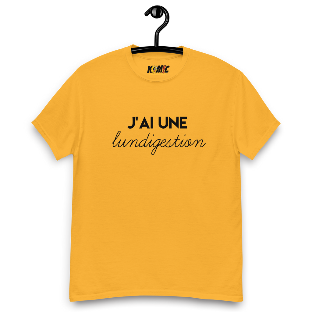 T-Shirt humoristique - J'ai une lundigestion | Komic.ca