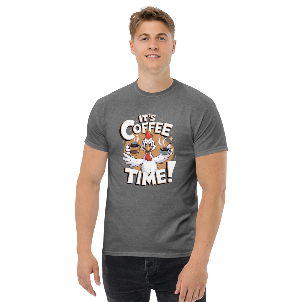 T-Shirt unisexe humoristique - It's coffee time | Komic