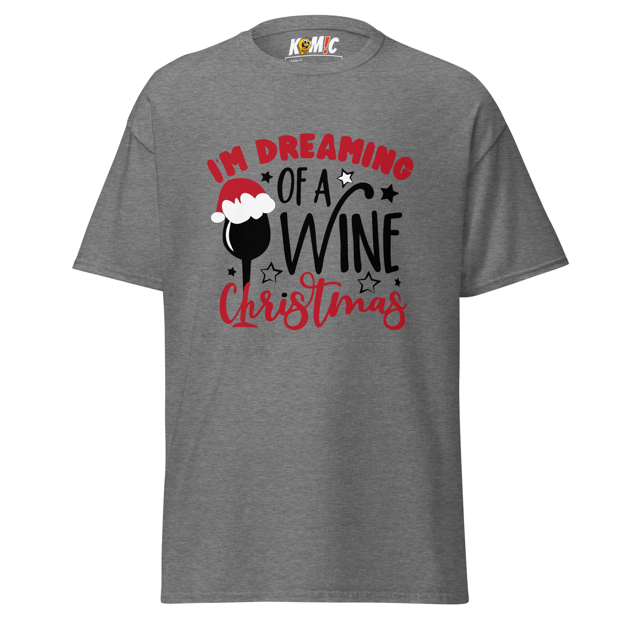 T-Shirt humoristique - I dreaming of a wine christmas | Komic
