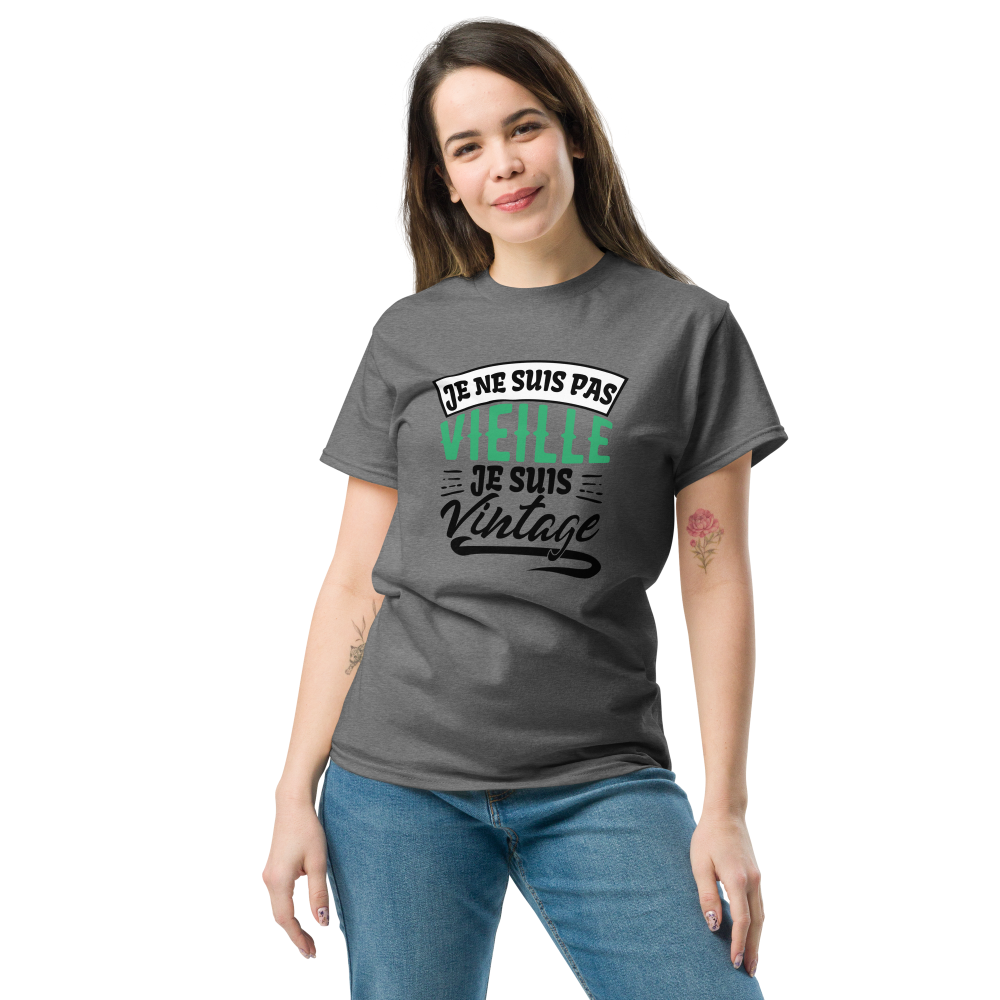 T-Shirt humoristique - Je ne suis pas vieille je suis vintage | Komic.ca