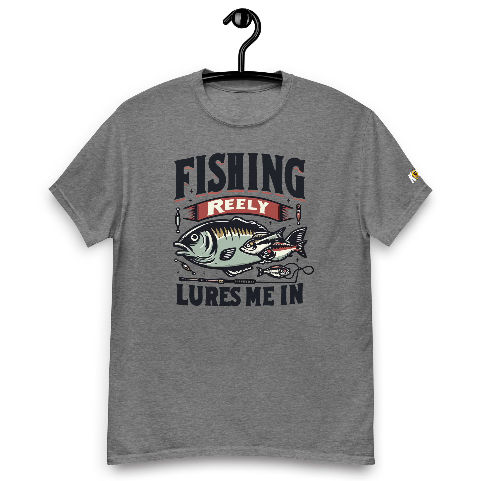 T-shirt humoristique - Fishing reely lures me in | Komic.ca