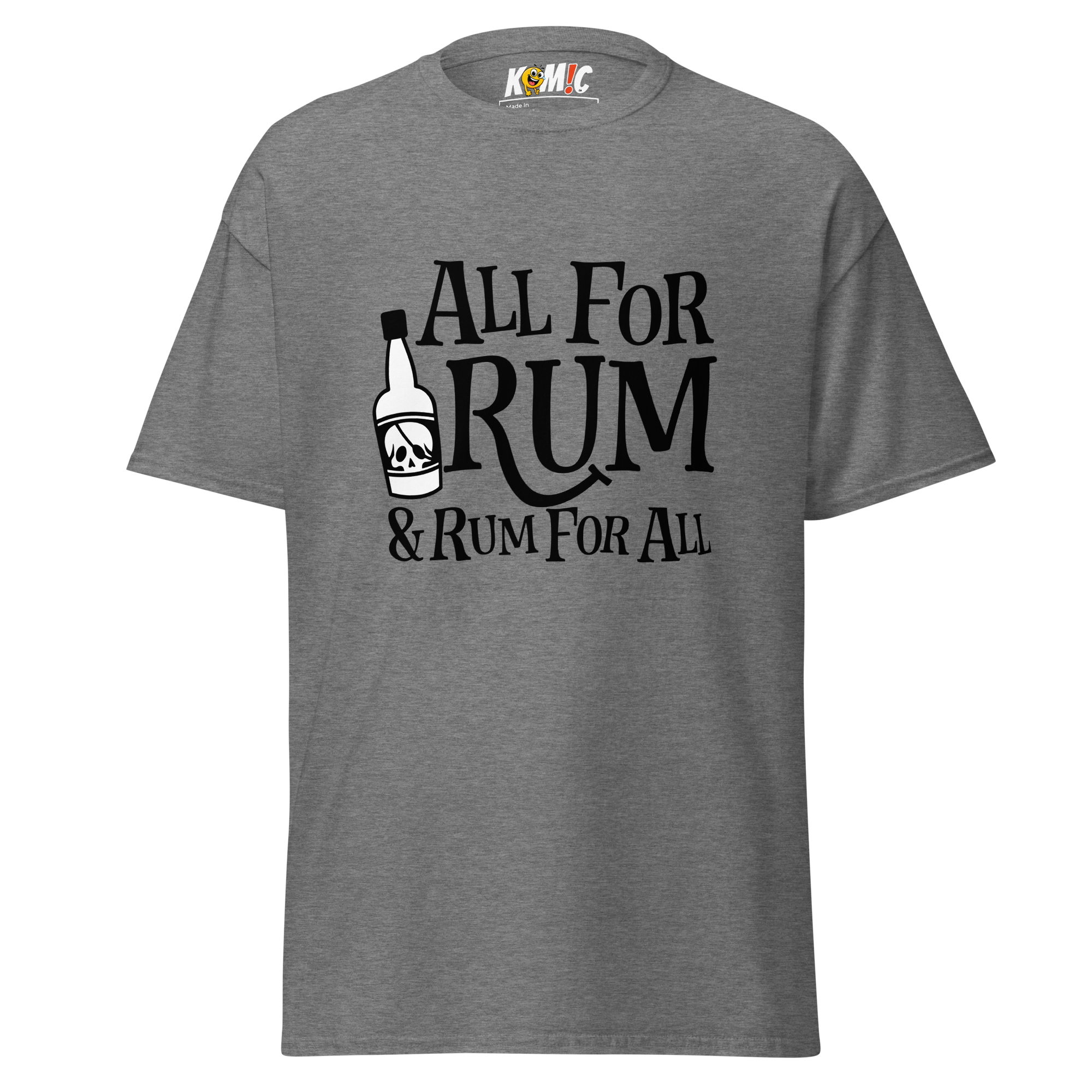 T-Shirt humoristique - All for rum & rum for all | Komic.ca