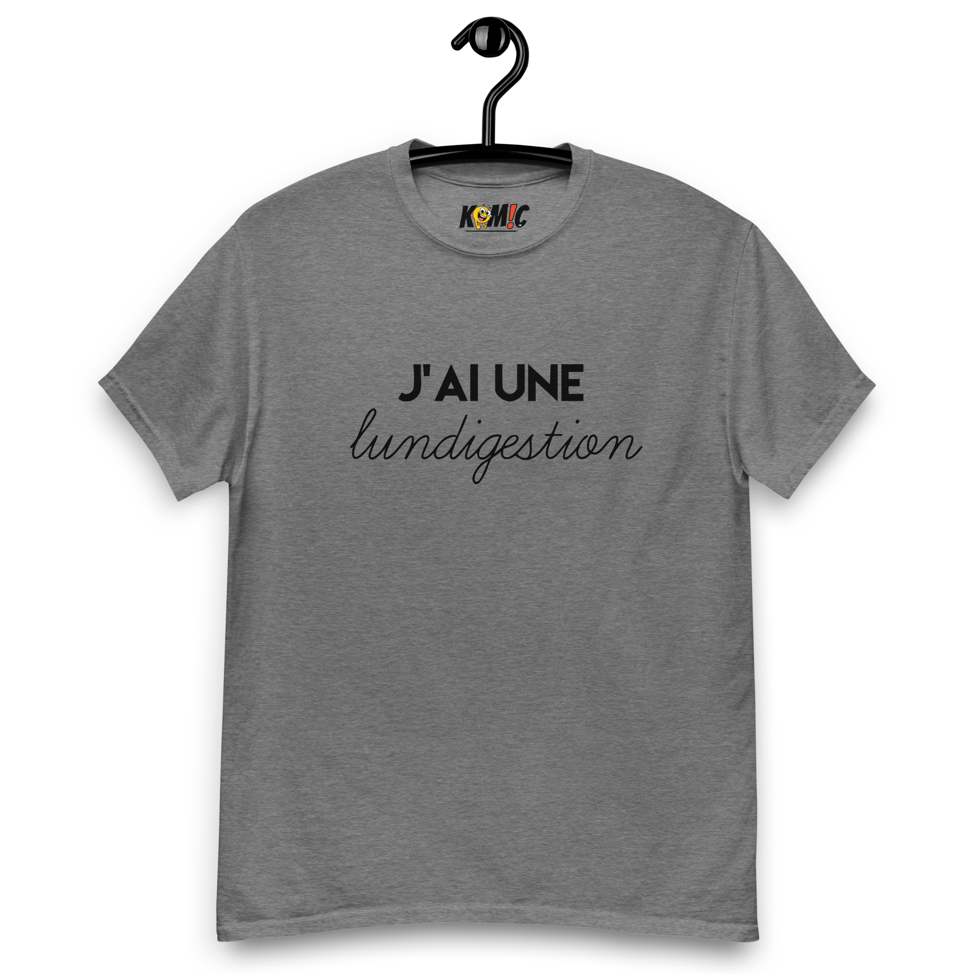 T-Shirt humoristique - J'ai une lundigestion | Komic.ca