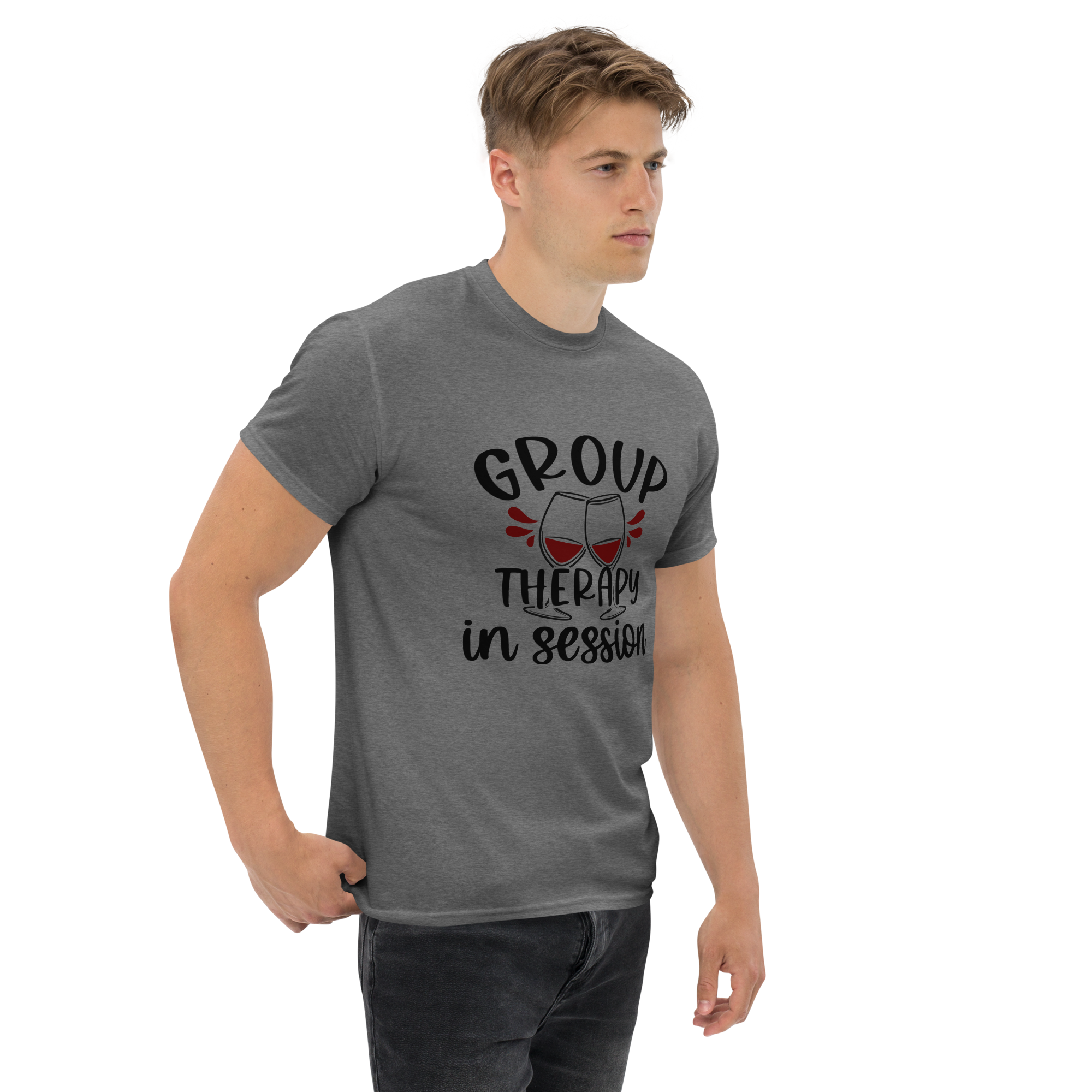 T-Shirt humoristique - Group therapy in session | Komic.ca