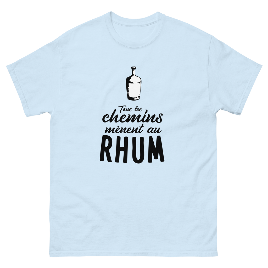 T-Shirt unisexe humoristique - Tous les chemins mènent au RHUM | Komic