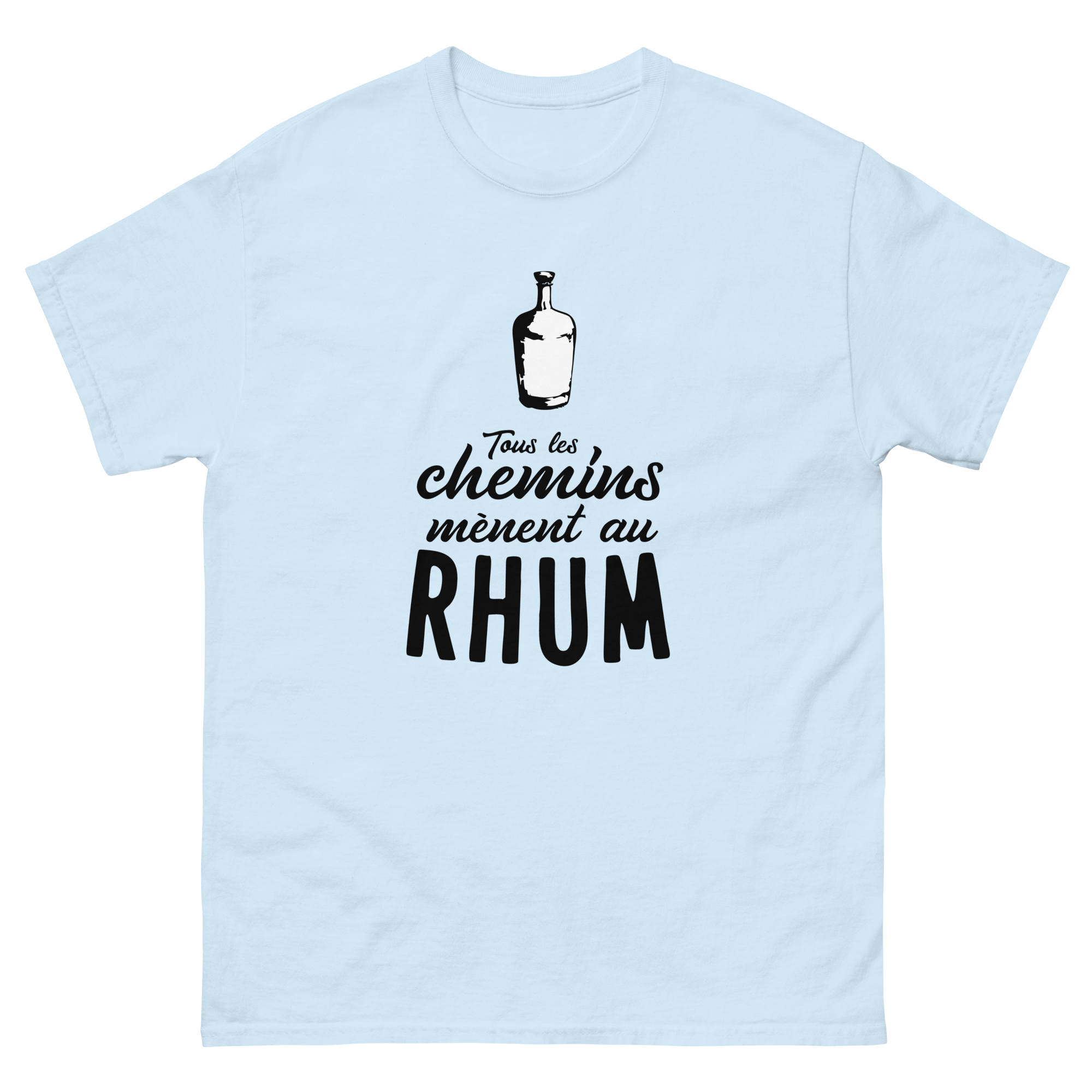 T-Shirt unisexe humoristique - Tous les chemins mènent au RHUM | Komic