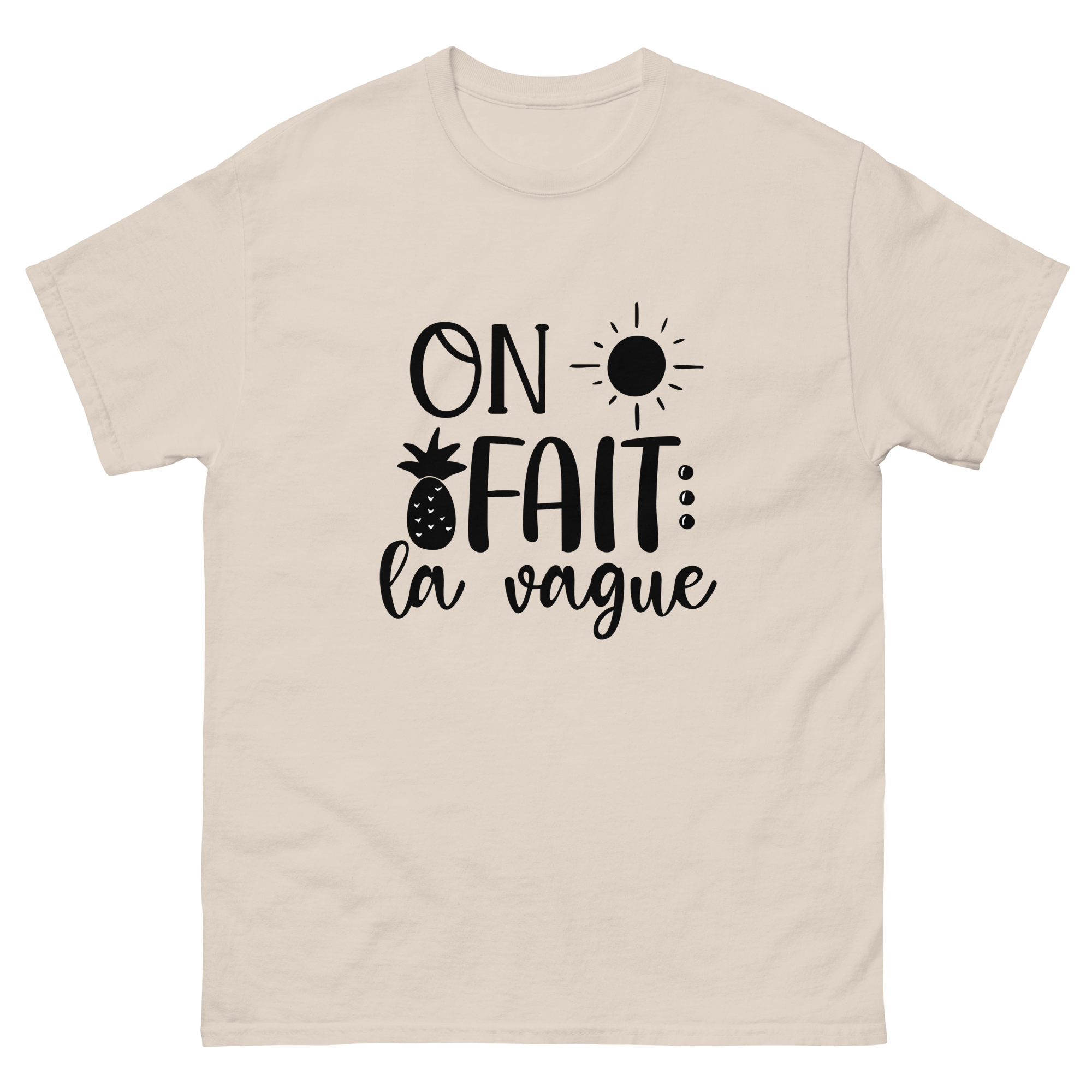 T-Shirt unisexe humoristique - On fait la vague | Komic