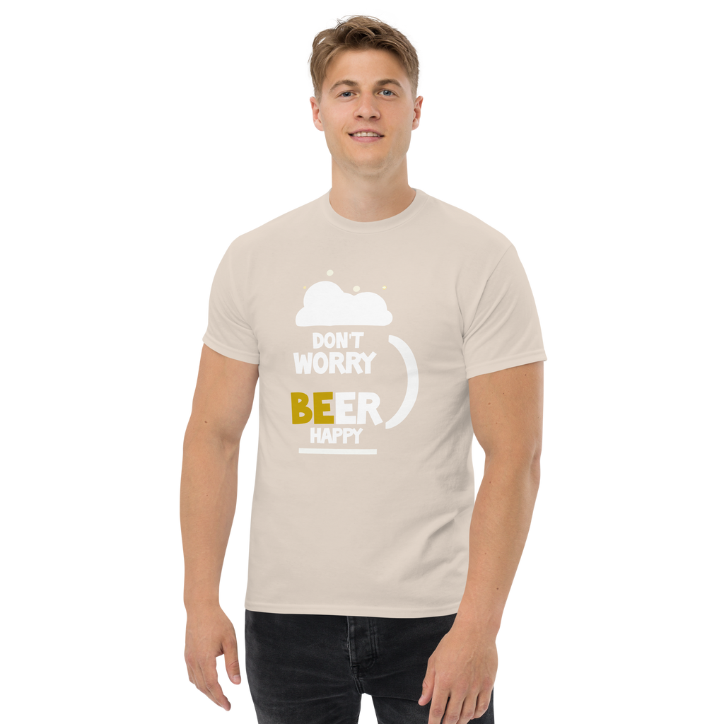 T-Shirt unisexe humoristique - Don't worry BEER happy | Komic