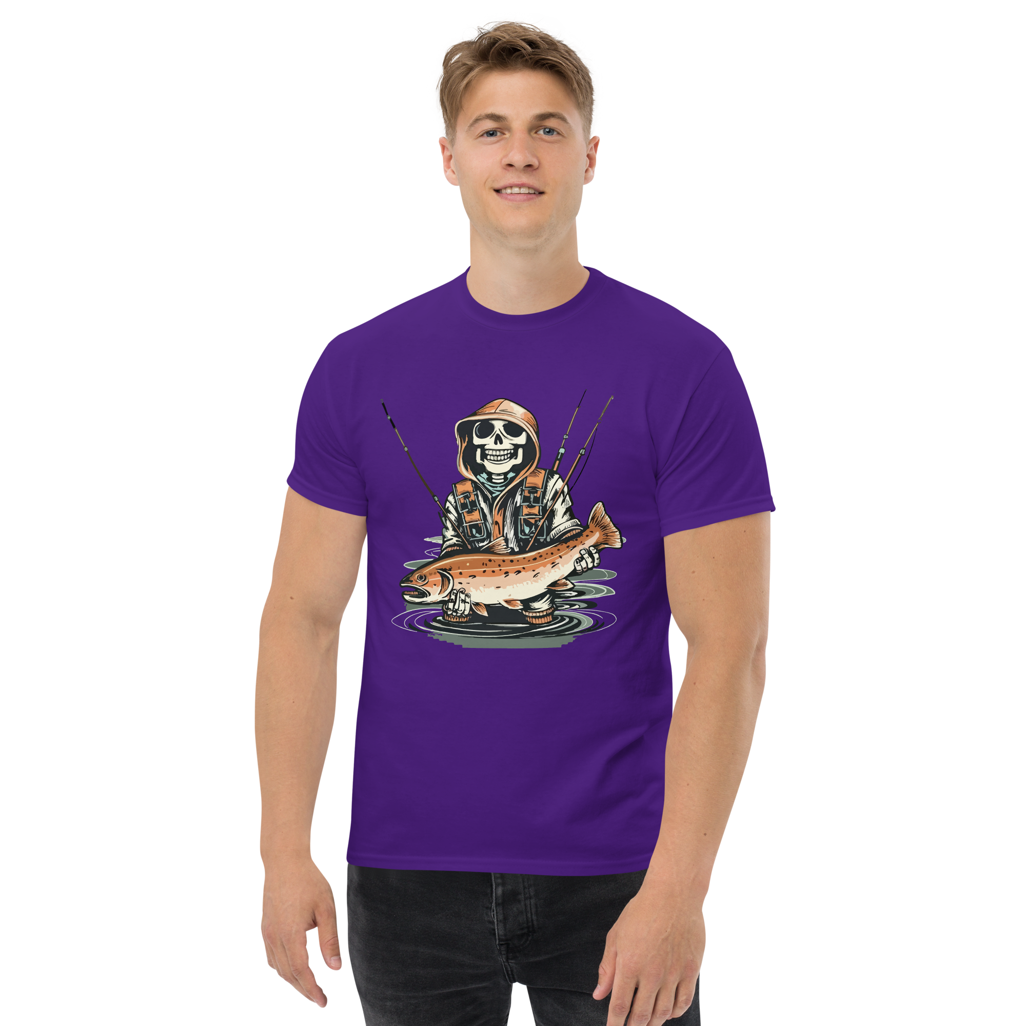 T-Shirt humoristique - Skull fishing | Komic.ca