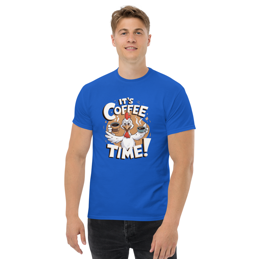 T-Shirt unisexe humoristique - It's coffee time | Komic