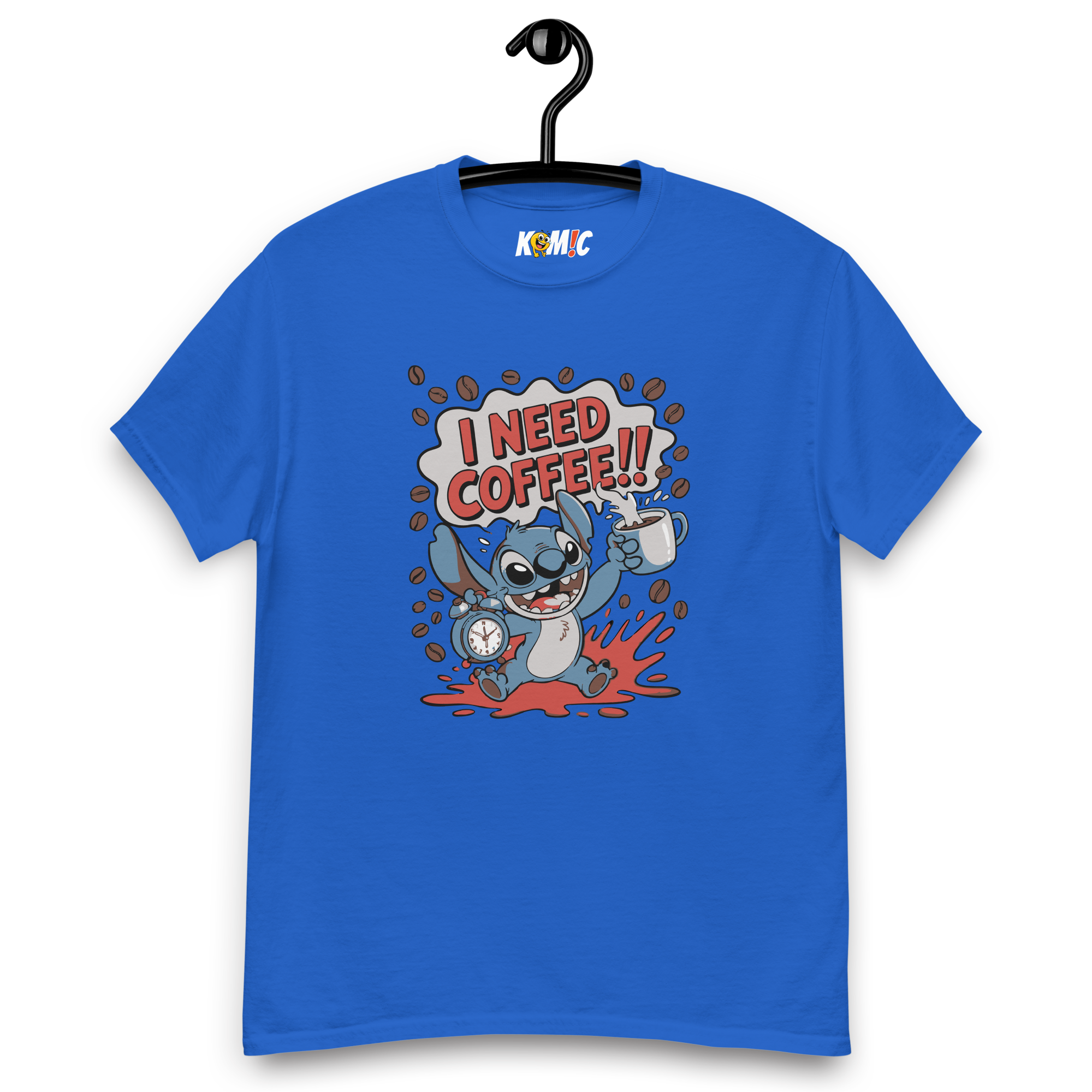 T-Shirt unisexe humoristique - I need coffee | Komic