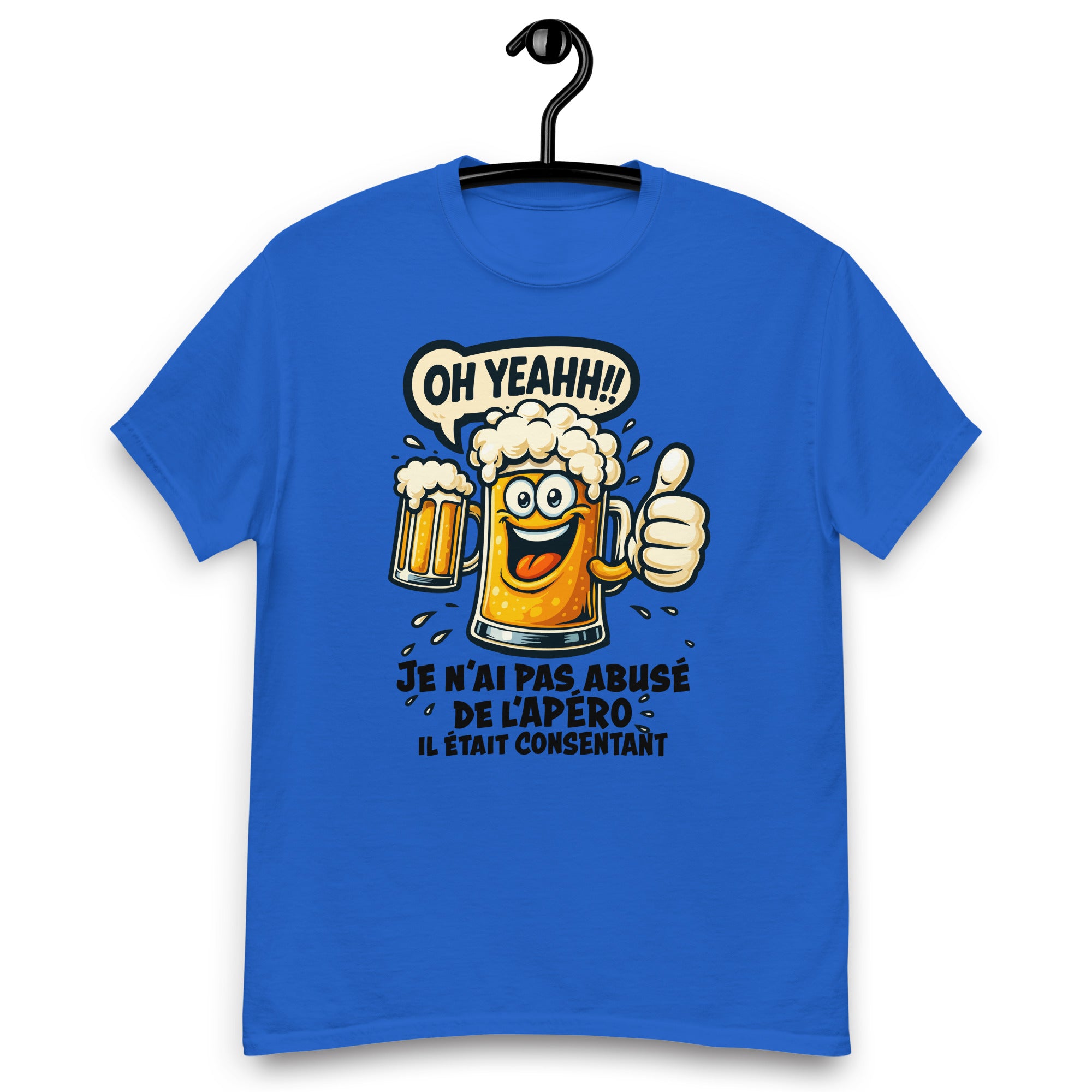 T-Shirt humoristique - Je n'ai pas abusé de l'apéro, il était consentant | Komic.ca