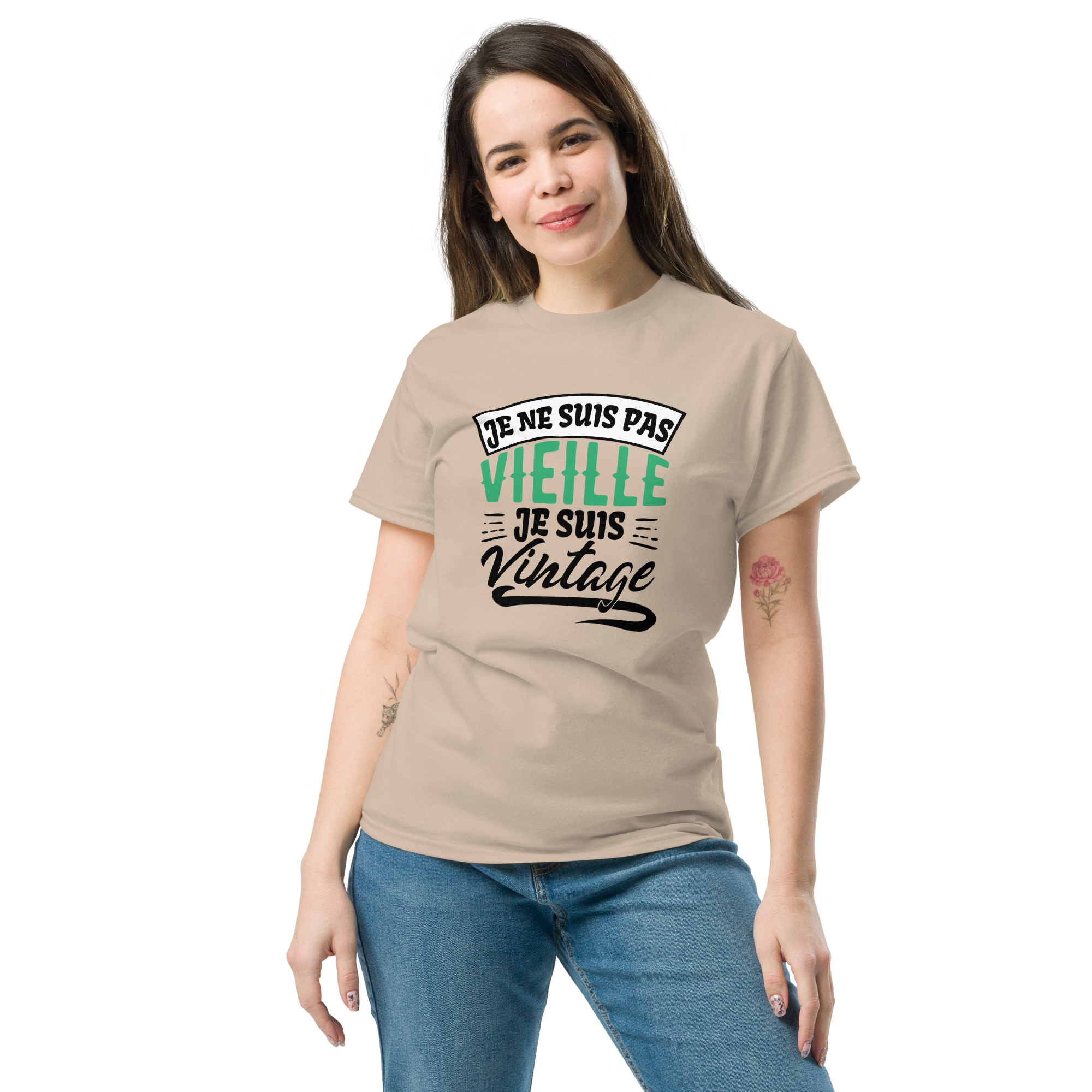 T-Shirt humoristique - Je ne suis pas vieille je suis vintage | Komic.ca