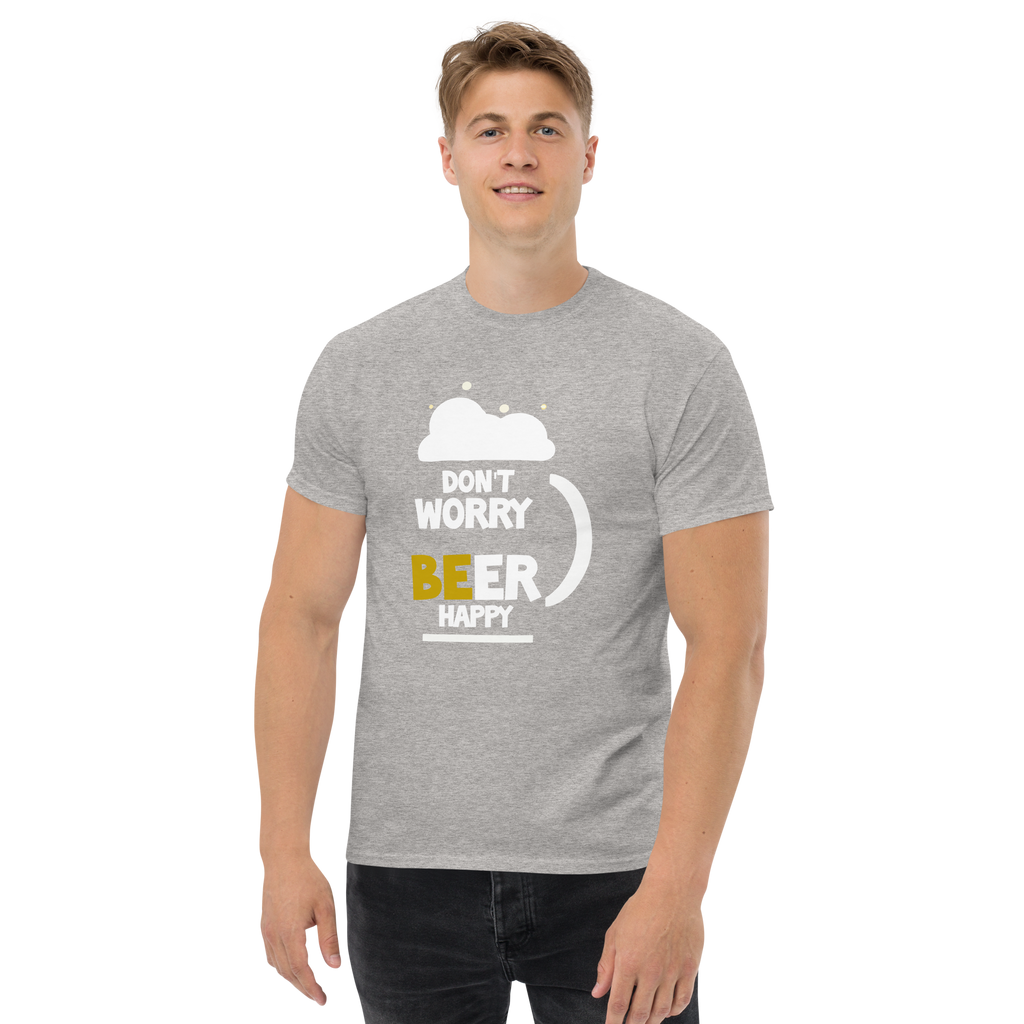 T-Shirt unisexe humoristique - Don't worry BEER happy | Komic