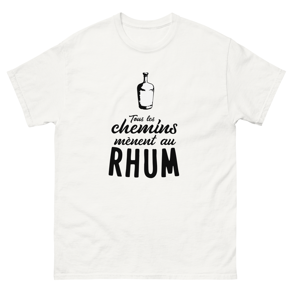 T-Shirt unisexe humoristique - Tous les chemins mènent au RHUM | Komic