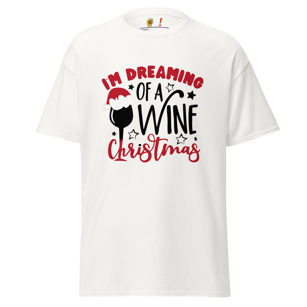 T-Shirt humoristique - I dreaming of a wine christmas | Komic