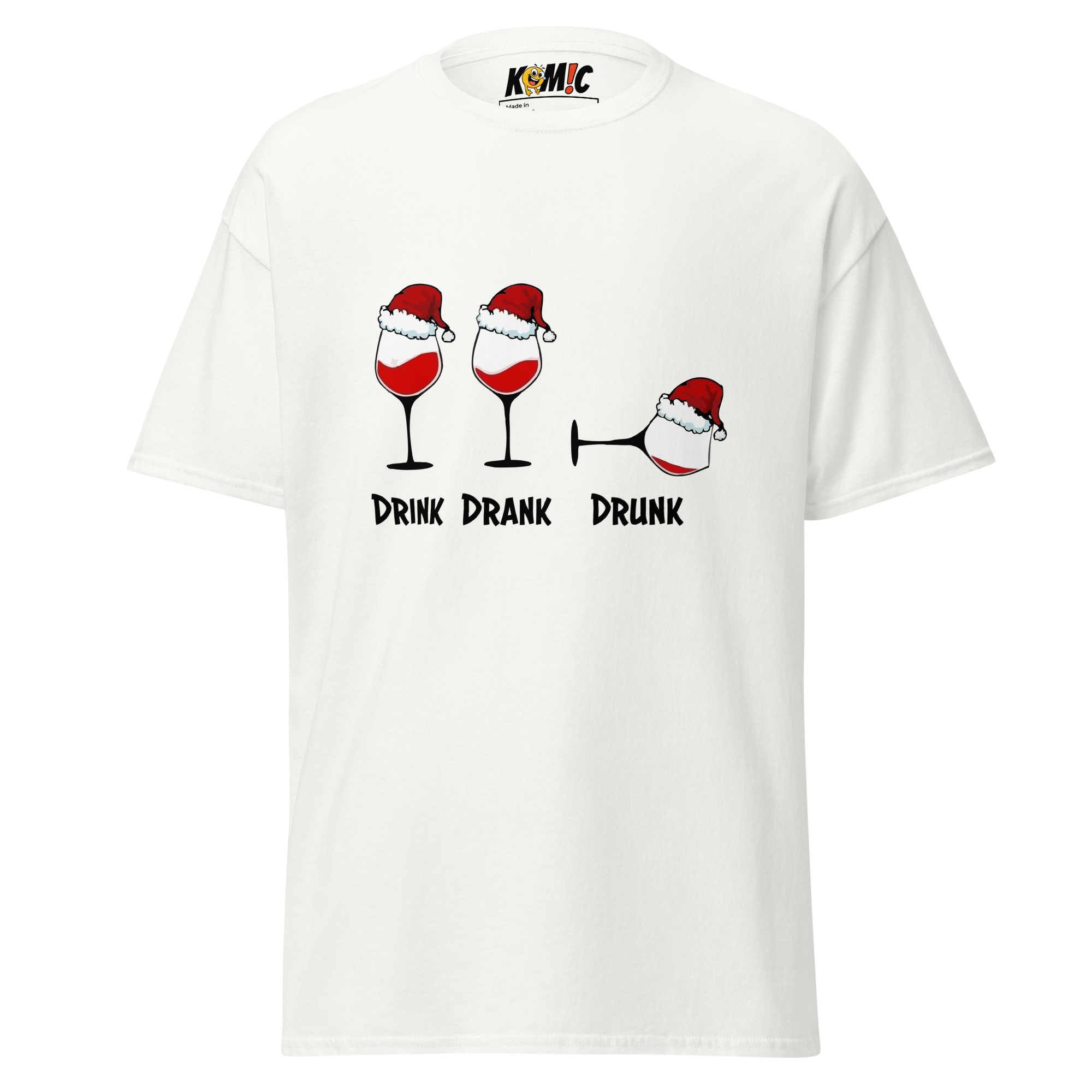T-Shirt humoristique - Drink, drank, drunk | Komic
