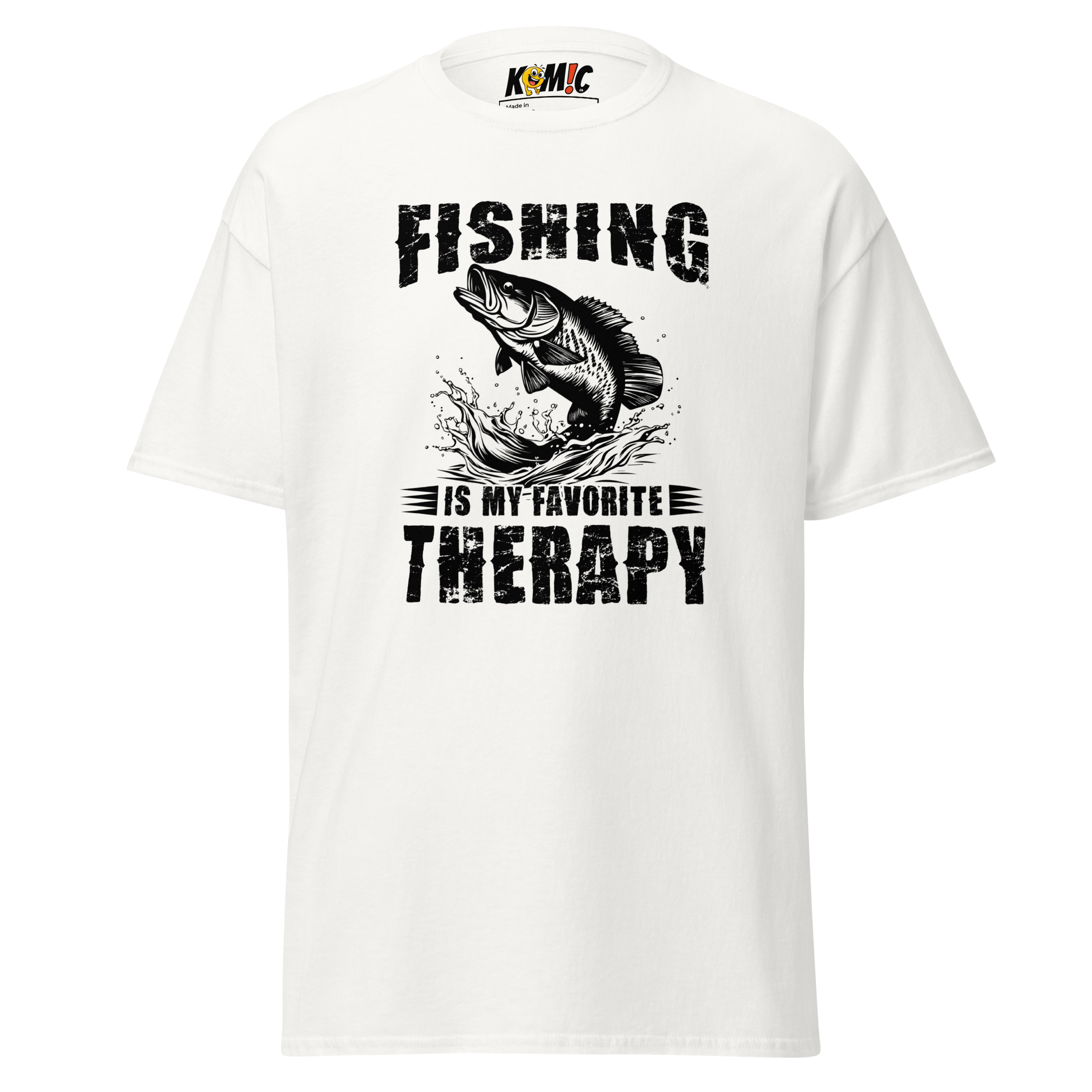 T-Shirt humoristique - Fishing is my favorite therapy | Komic.ca