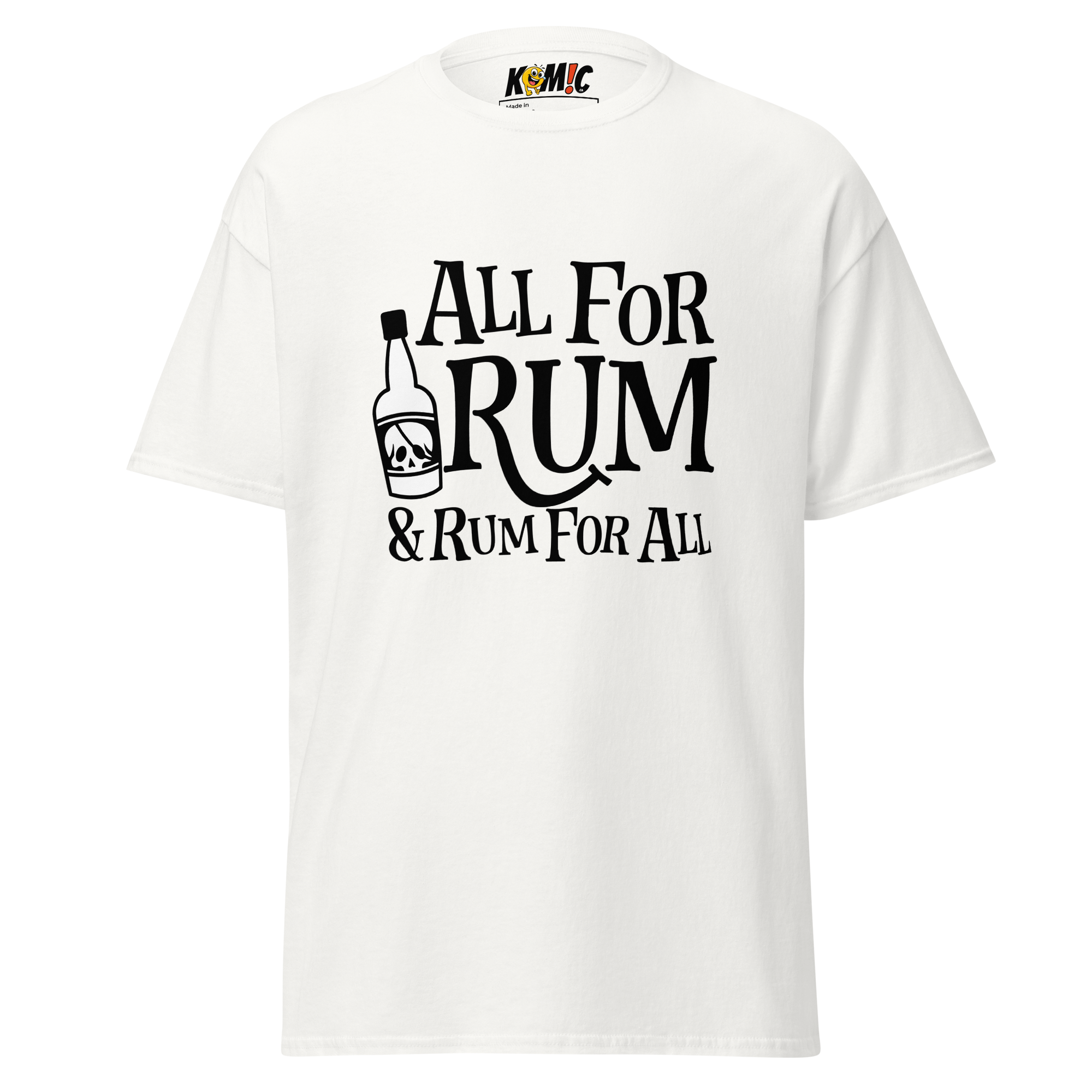 T-Shirt humoristique - All for rum & rum for all | Komic.ca