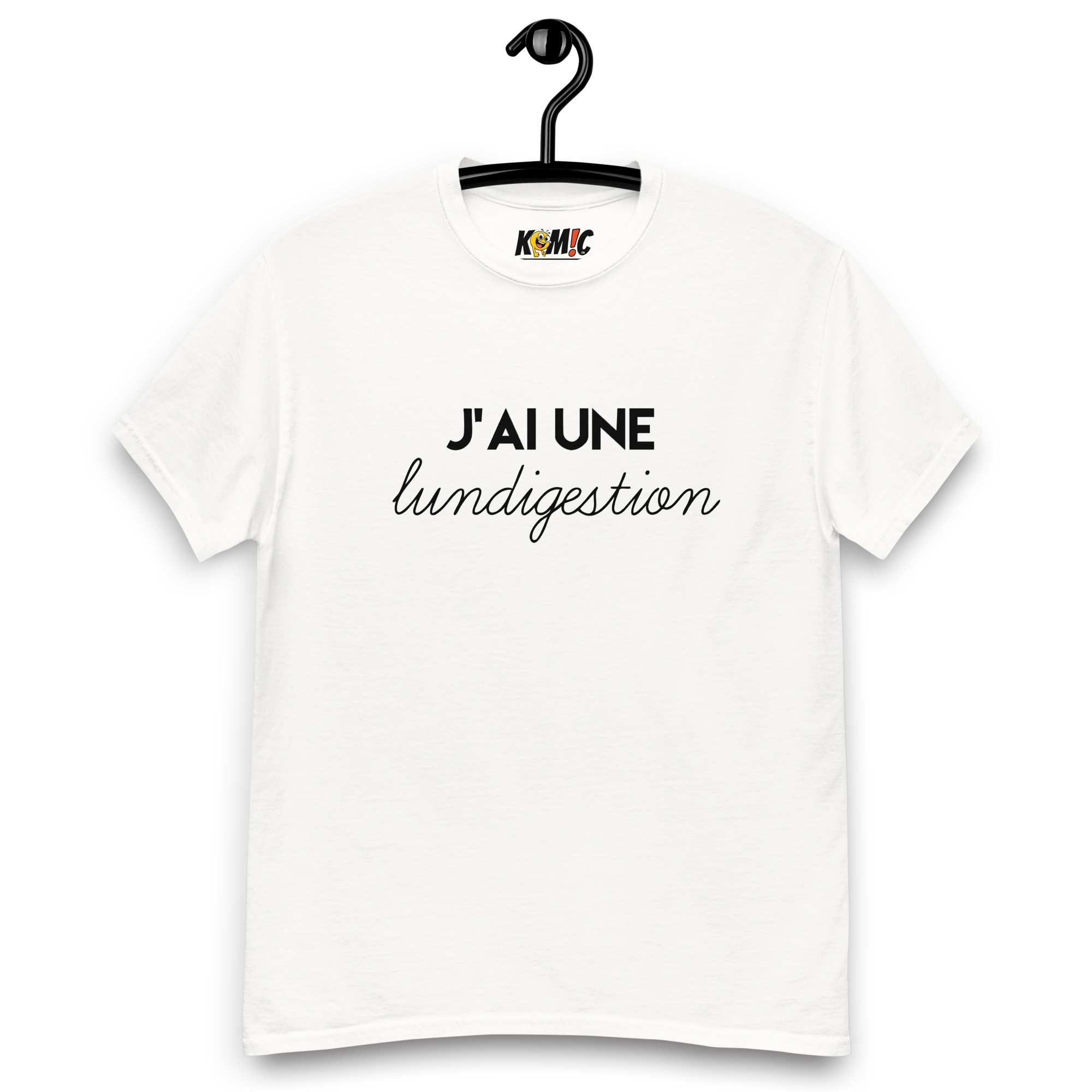 T-Shirt humoristique - J'ai une lundigestion | Komic.ca
