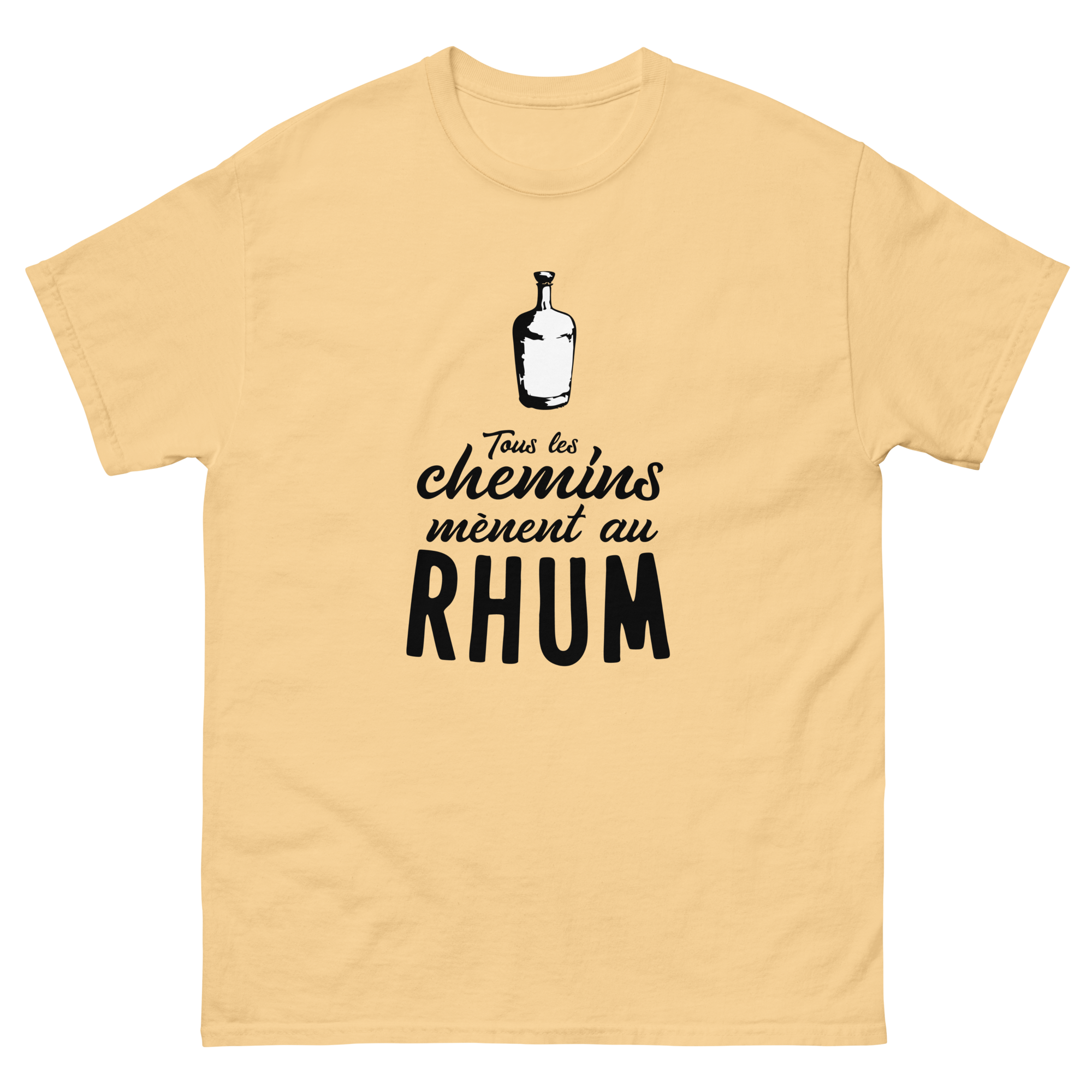 T-Shirt unisexe humoristique - Tous les chemins mènent au RHUM | Komic