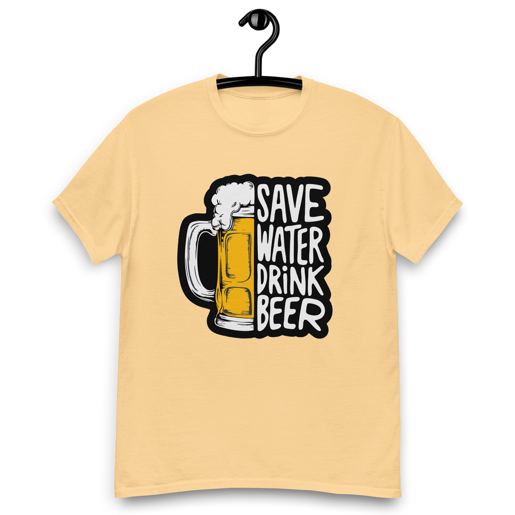 T-Shirt unisexe humoristique - Save water drink beer | Komic