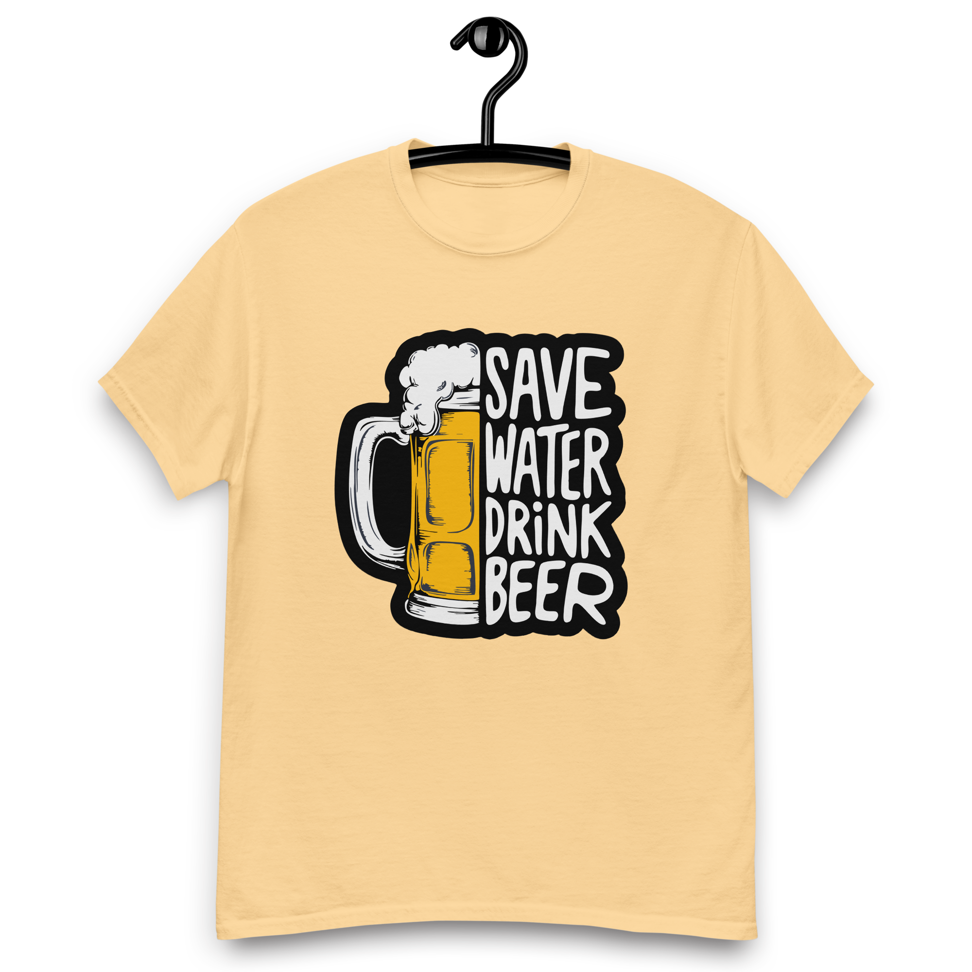 T-Shirt unisexe humoristique - Save water drink beer | Komic