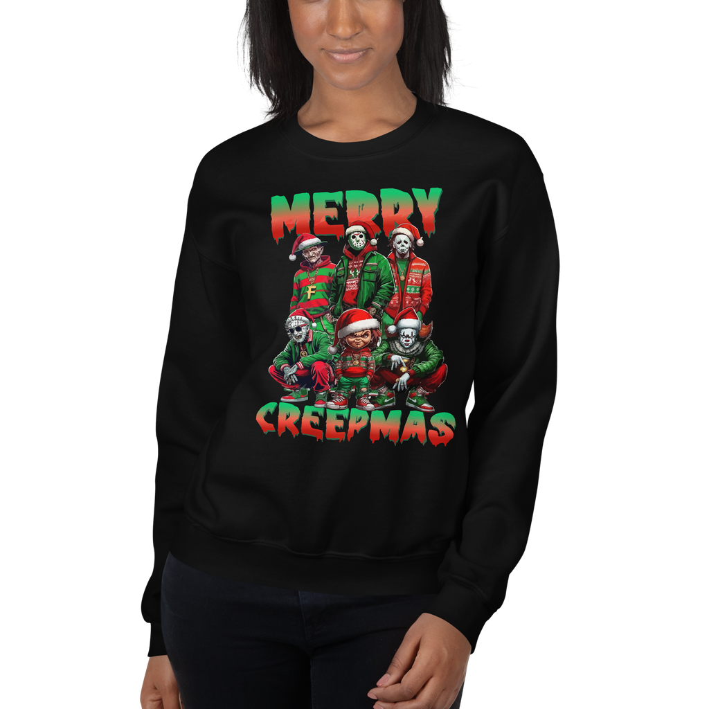 Crewneck/sweat humoristique - Merry creepmas | Komic.ca