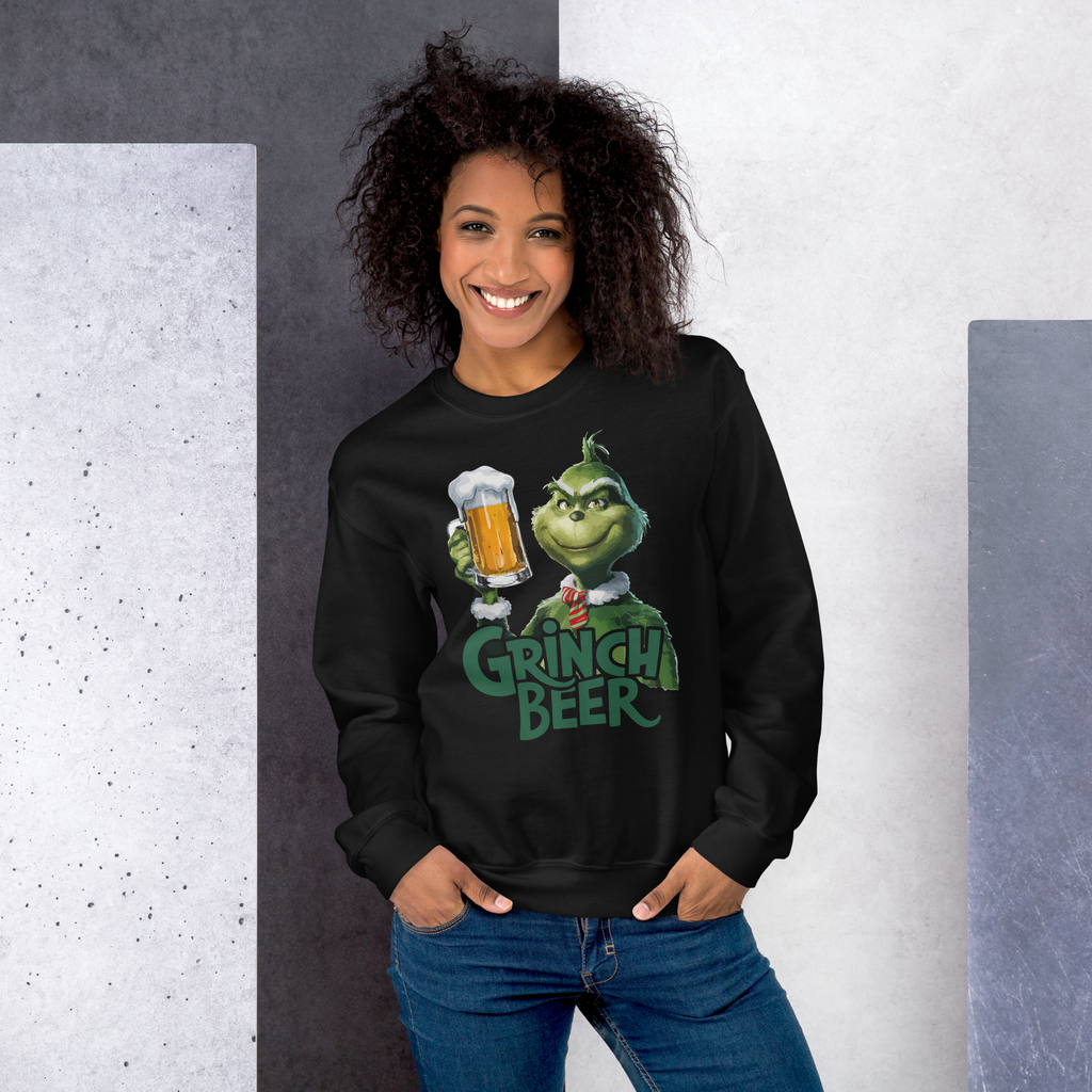 Crewneck/sweat humoristique - Grinch beer | Komic.ca