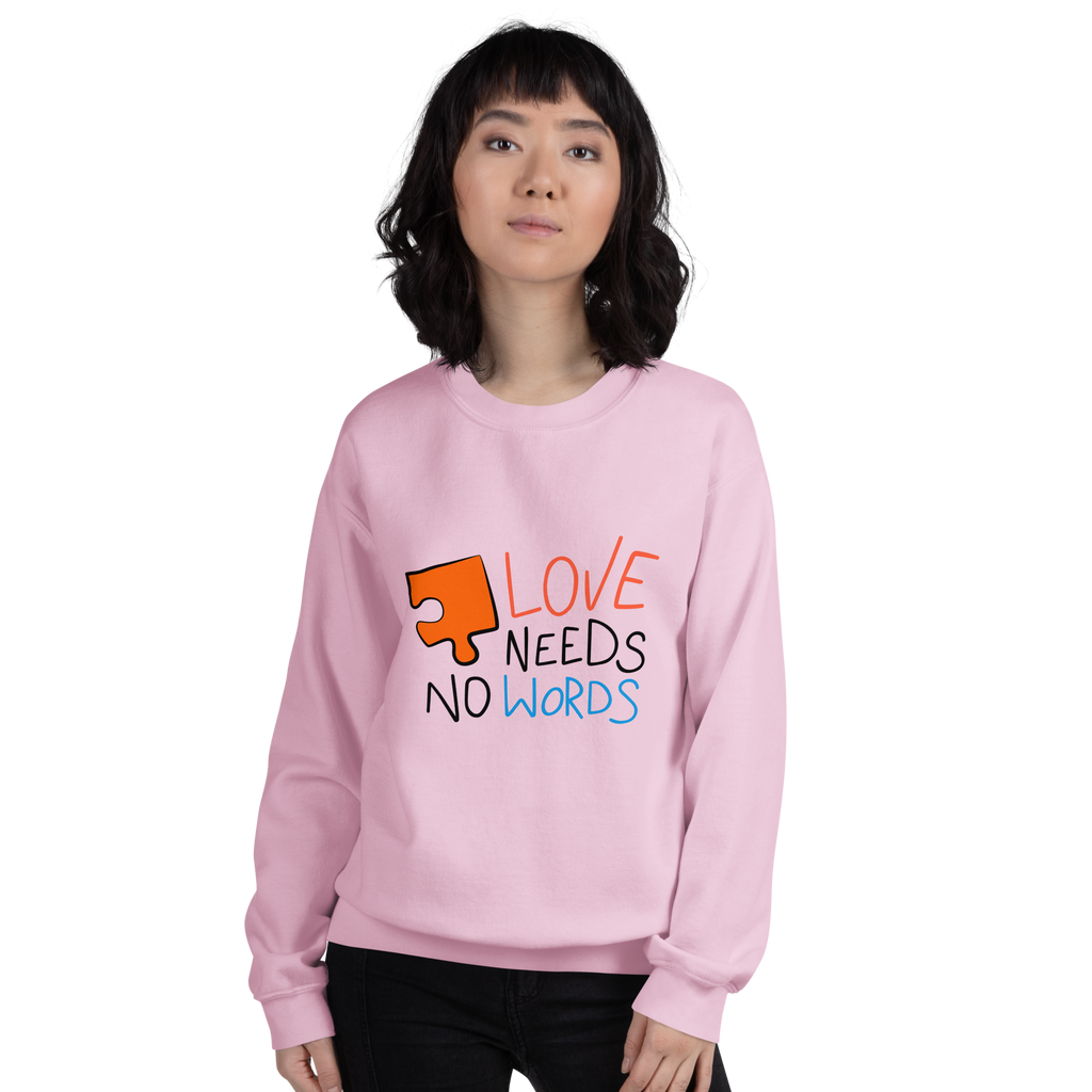 Chandail/Sweat humoristique - Love Needs no Words | Komic.ca