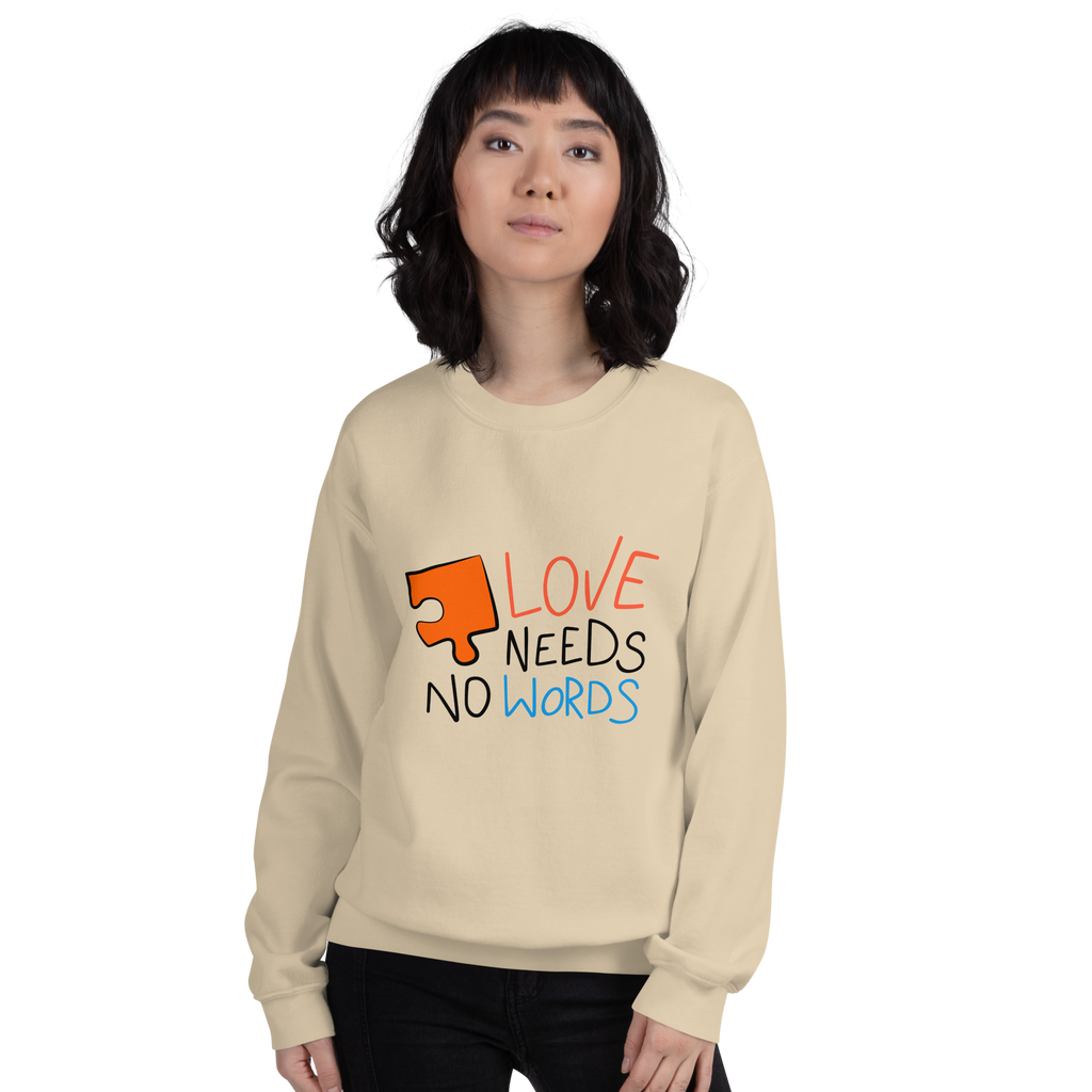 Chandail/Sweat humoristique - Love Needs no Words | Komic.ca