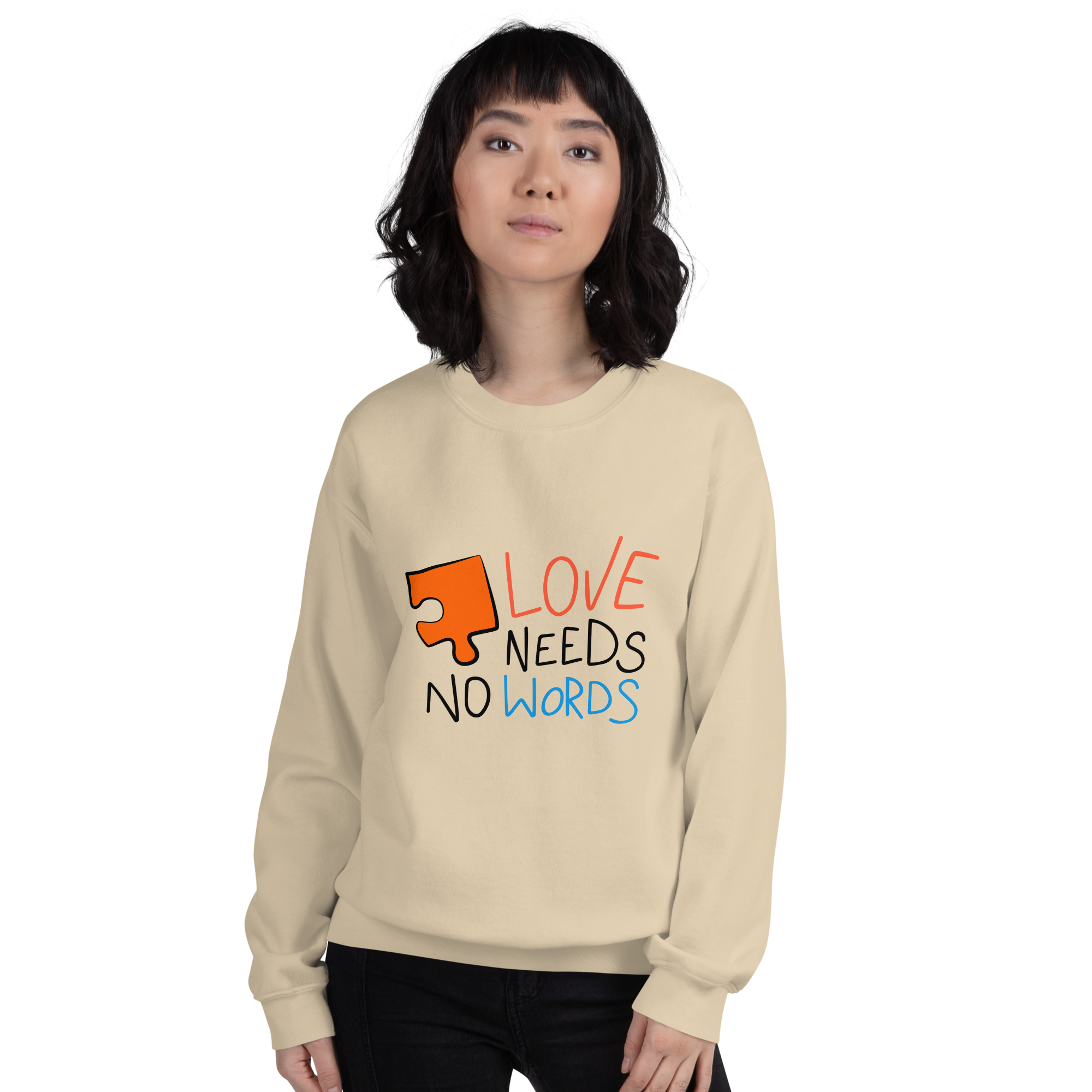 Chandail/Sweat humoristique - Love Needs no Words | Komic.ca