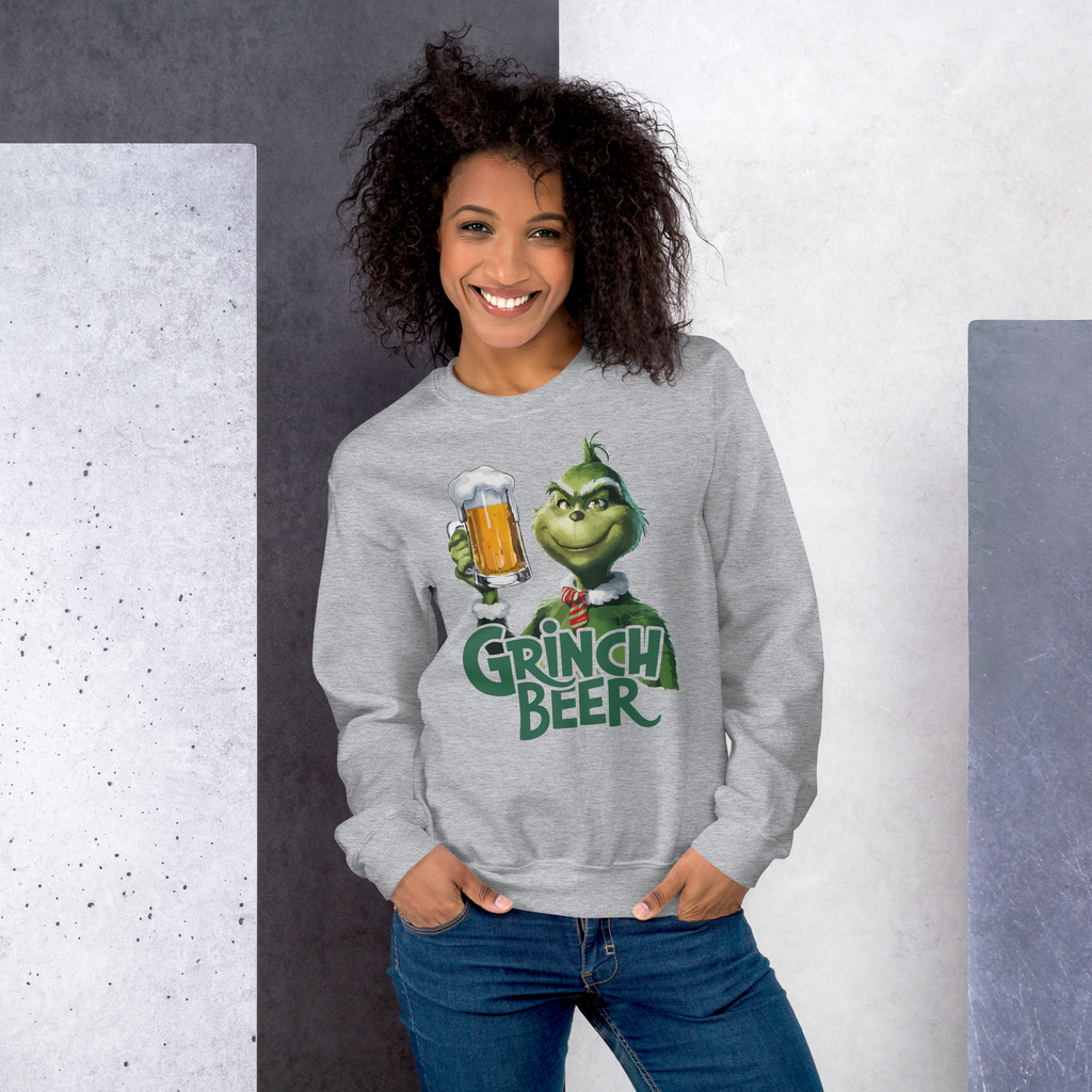 Crewneck/sweat humoristique - Grinch beer | Komic.ca