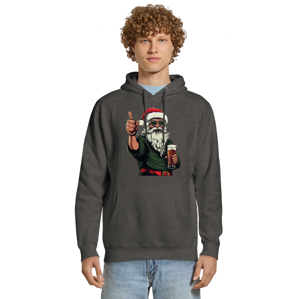 Hoodie humoristique - Santa claus with beer | Komic.ca
