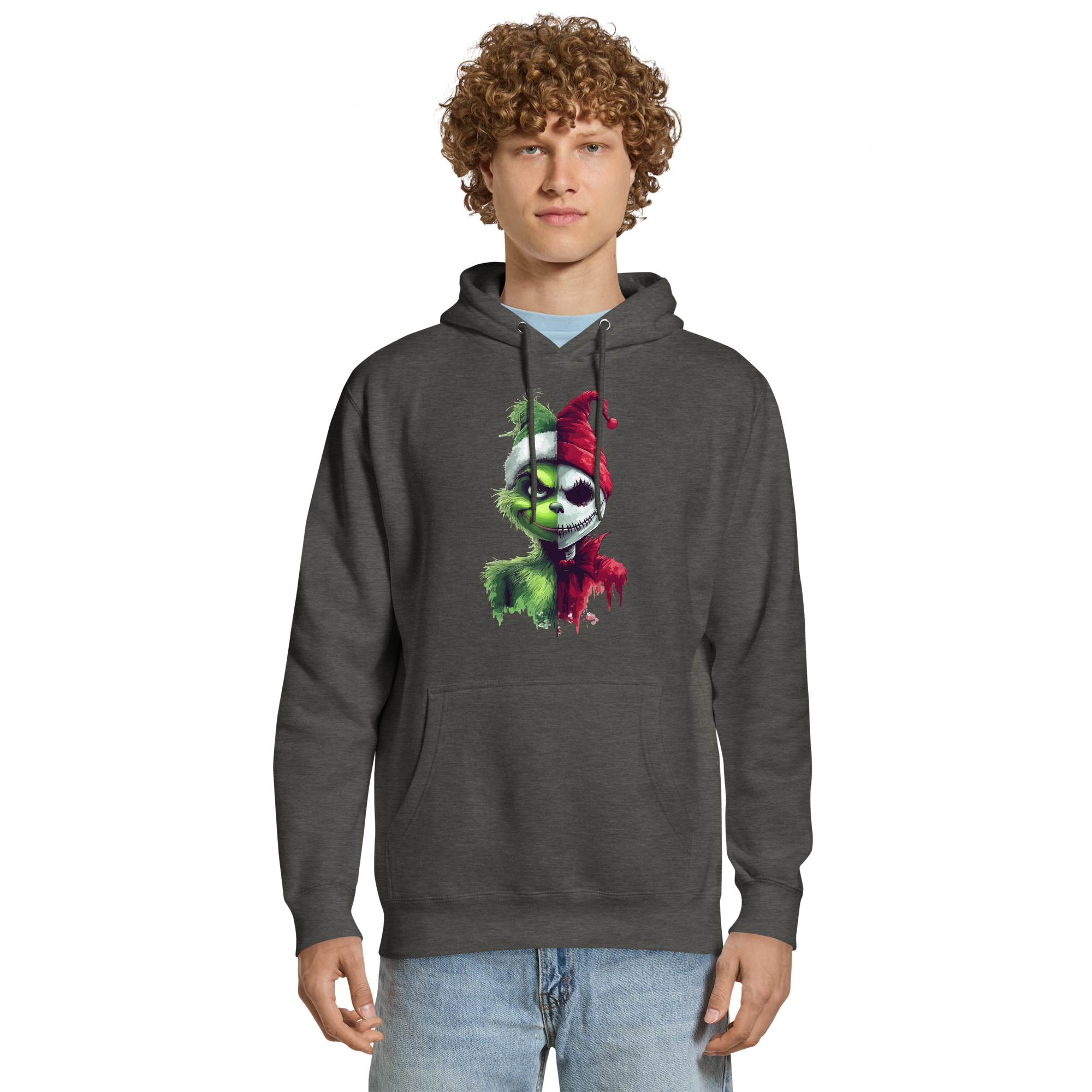 Hoodie humoristique - Grinch and Jack | Komic.ca