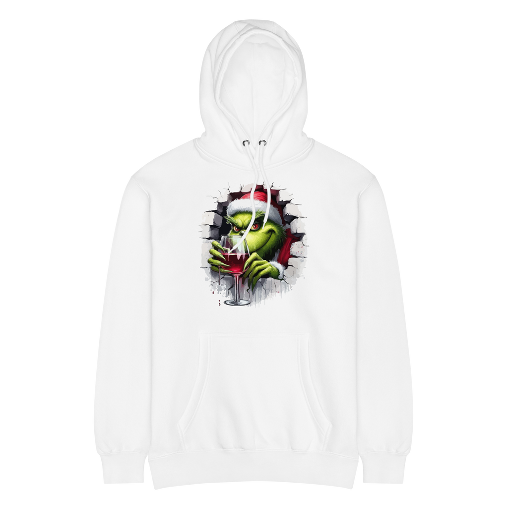 Hoodie humoristique - Grinch and wine | Komic.ca