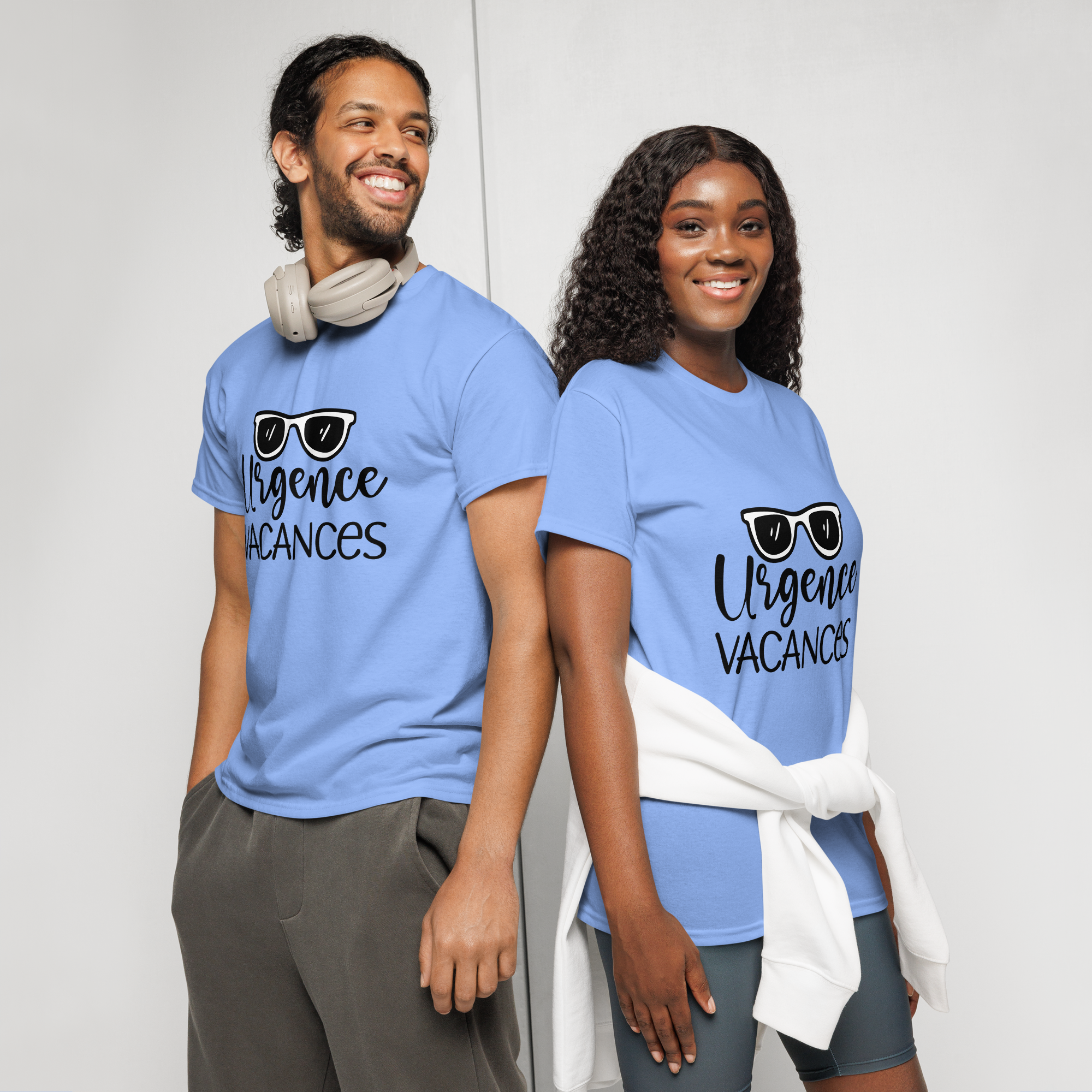 T-Shirt DryBlend® humoristique - Urgence Vacances | Komic