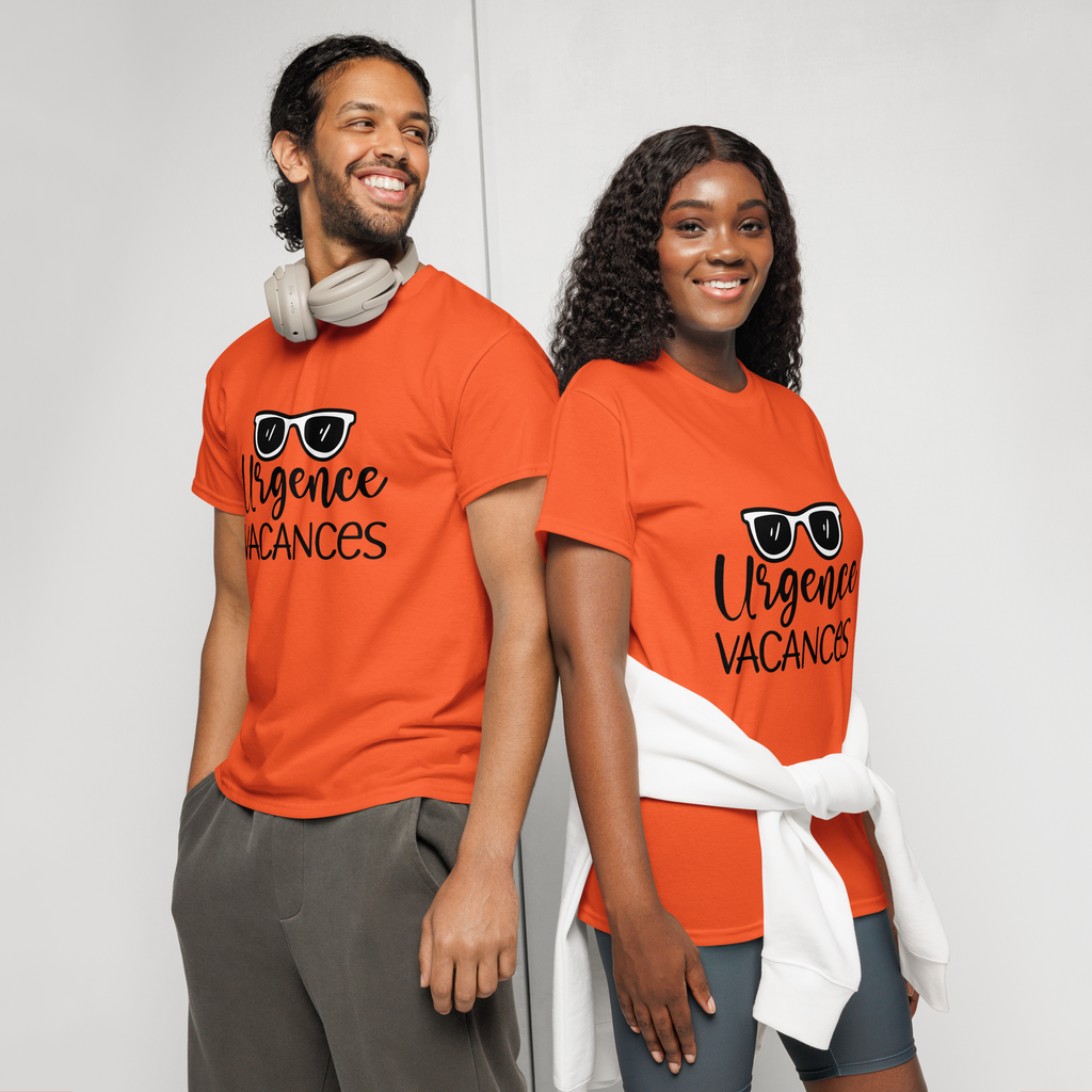 T-Shirt DryBlend® humoristique - Urgence Vacances | Komic